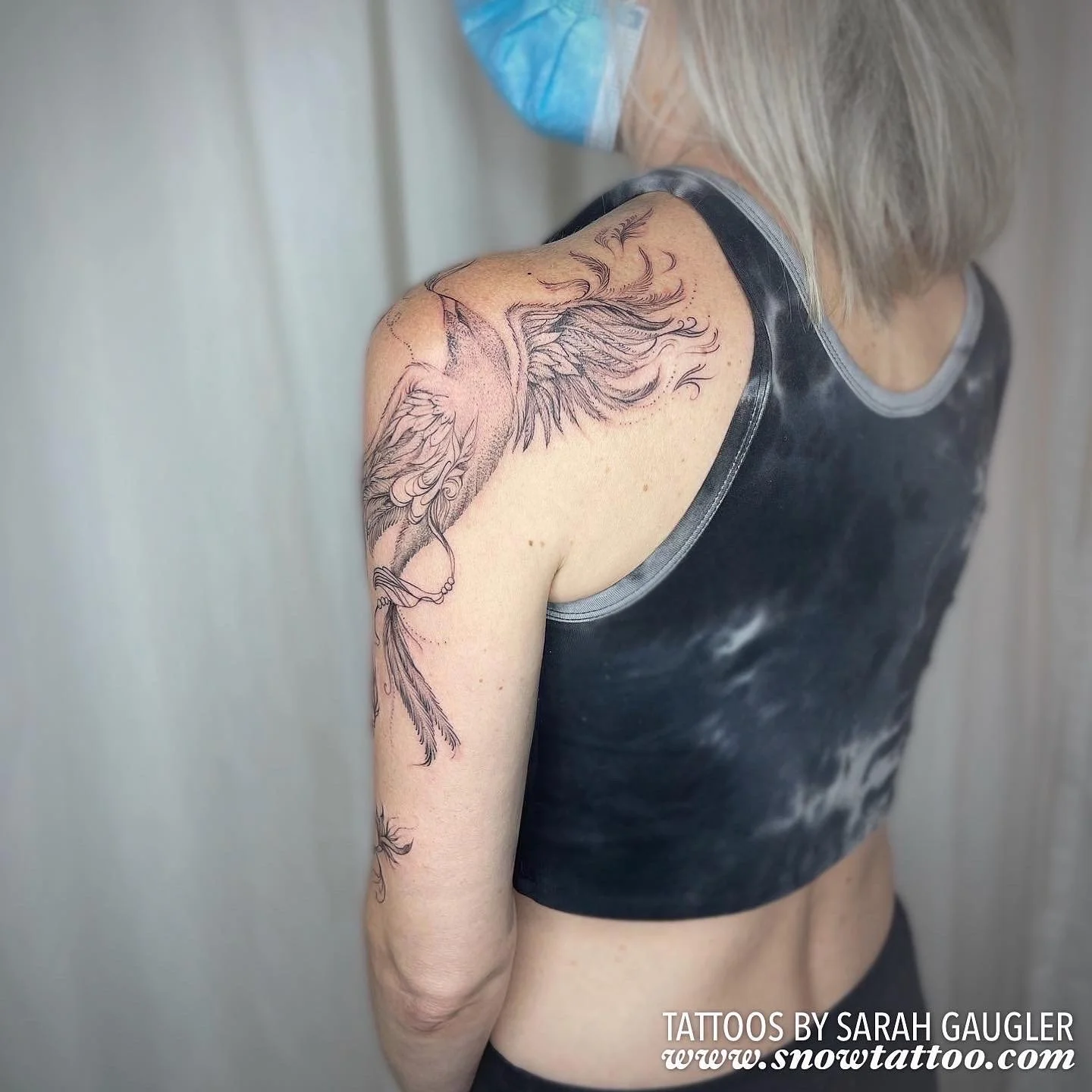 Signature Custom Designed Fine Line Delicate Dainty Intricate Tattoo by Sarah Gaugler Snow Tattoo New York Best Tattoos Best Tattoo Artist NYC Tribeca
