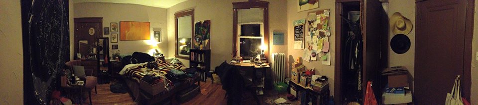my Worcester apartment, right before i left for New Mexico.