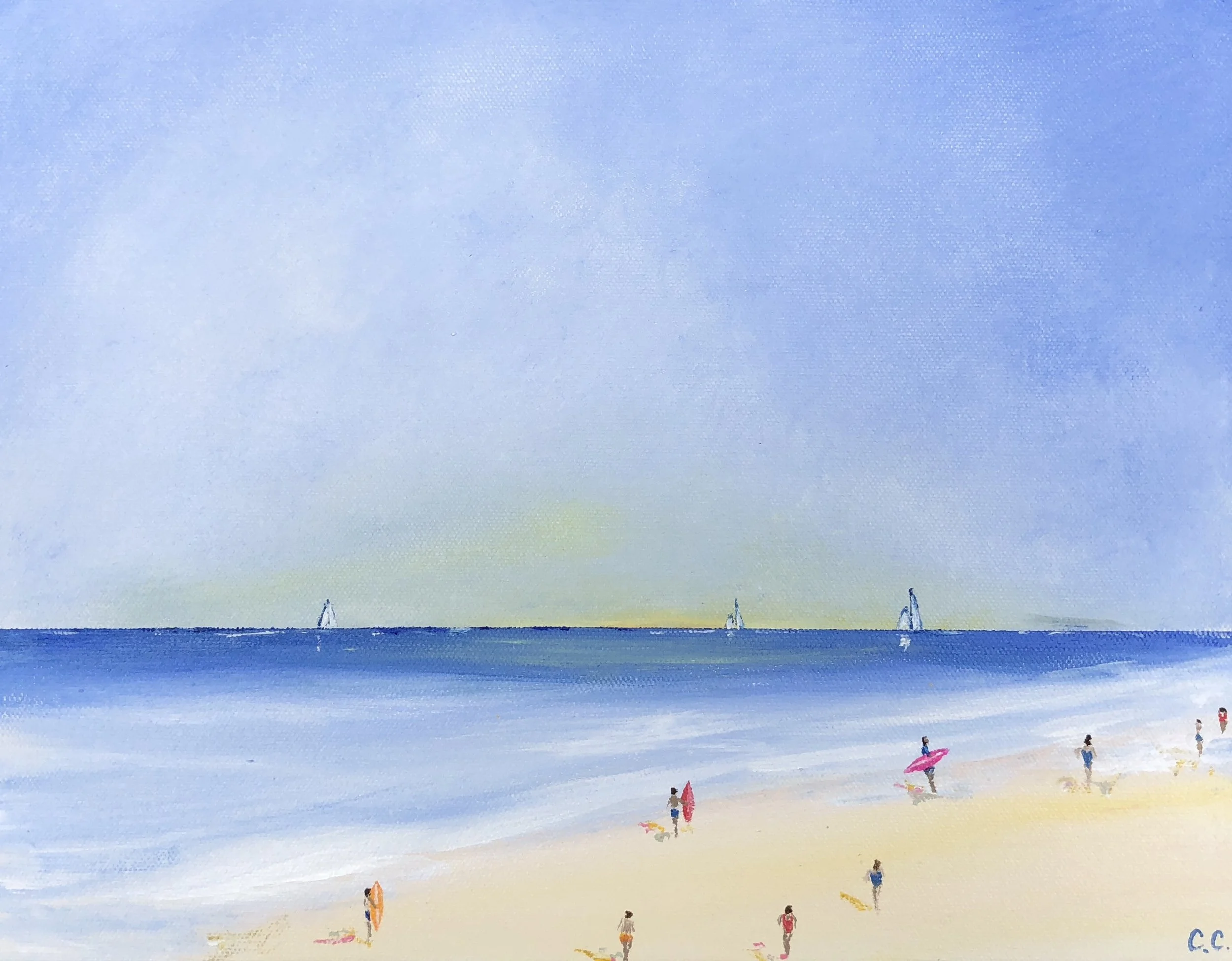 Into the waves_ 14x11.JPG