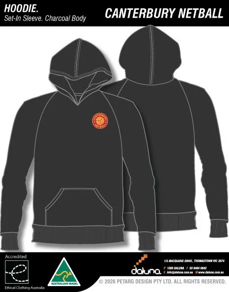 CANTERBURY CHARCOAL HOODIE