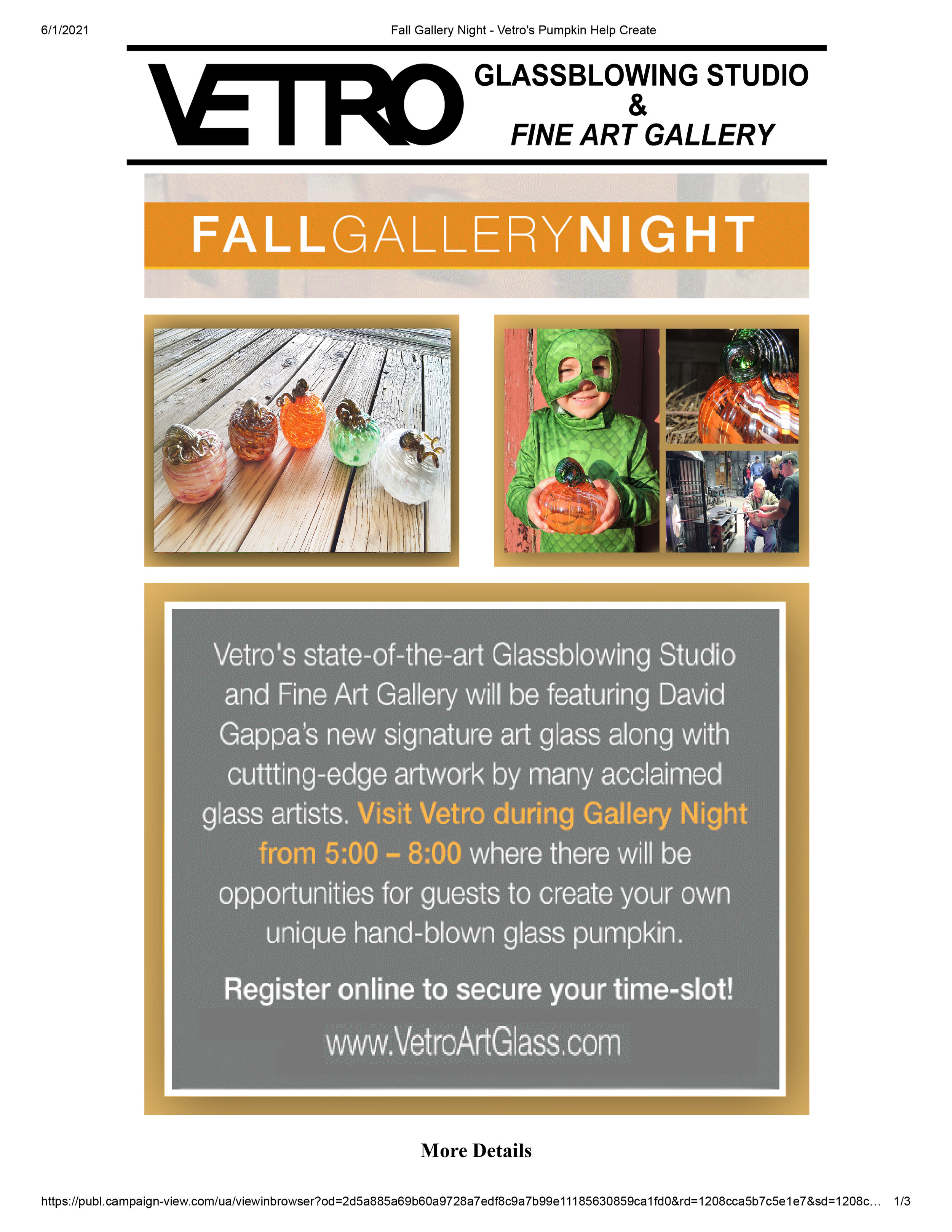 Email Campaigns -Vetro Glassblowing Studio - Fall Gallery Night-1.jpg