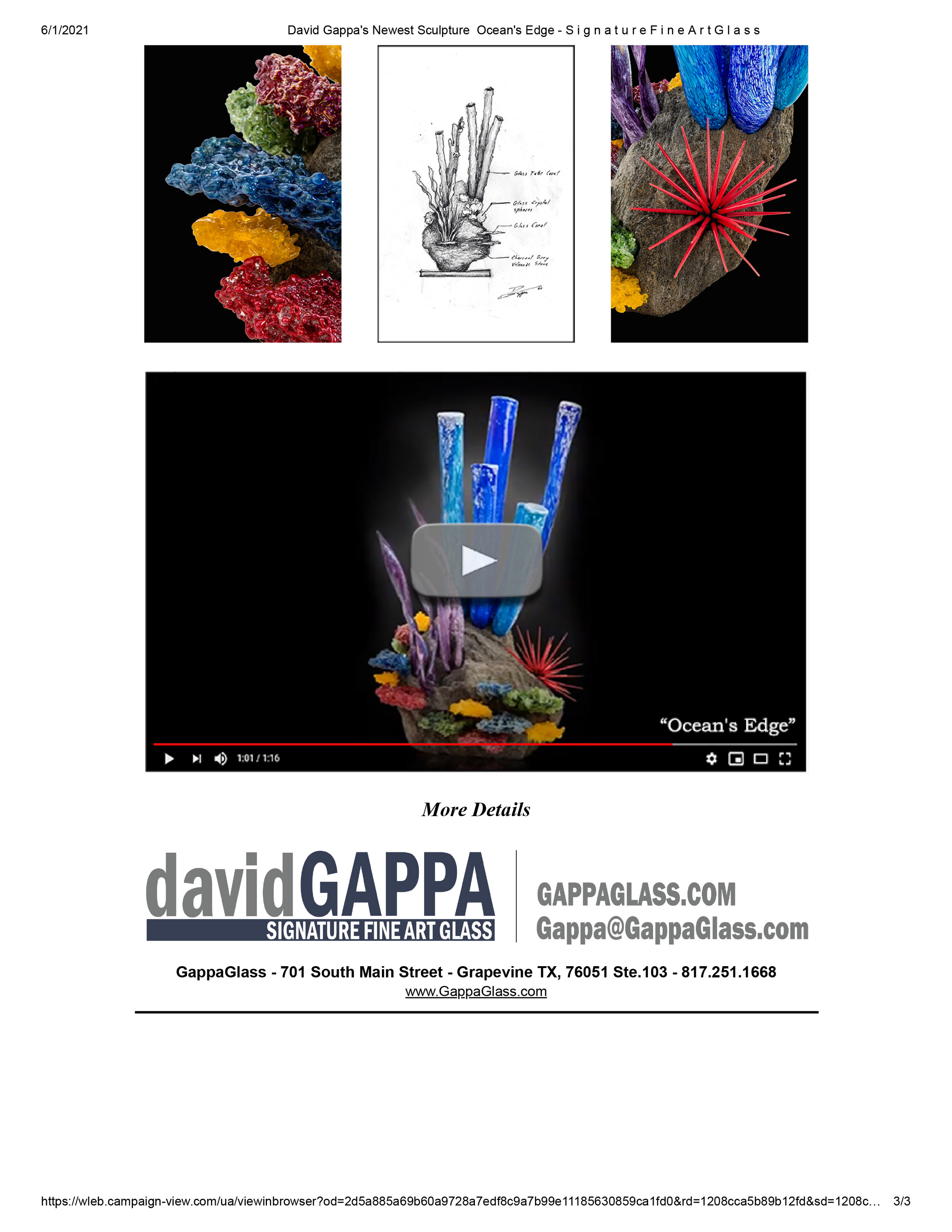 eMAIL cAMPAIGNS -David Gappa's Newest Sculpture  Ocean's Edge - S i g n a t u r e F i n e A r t G l a s s-3.jpg
