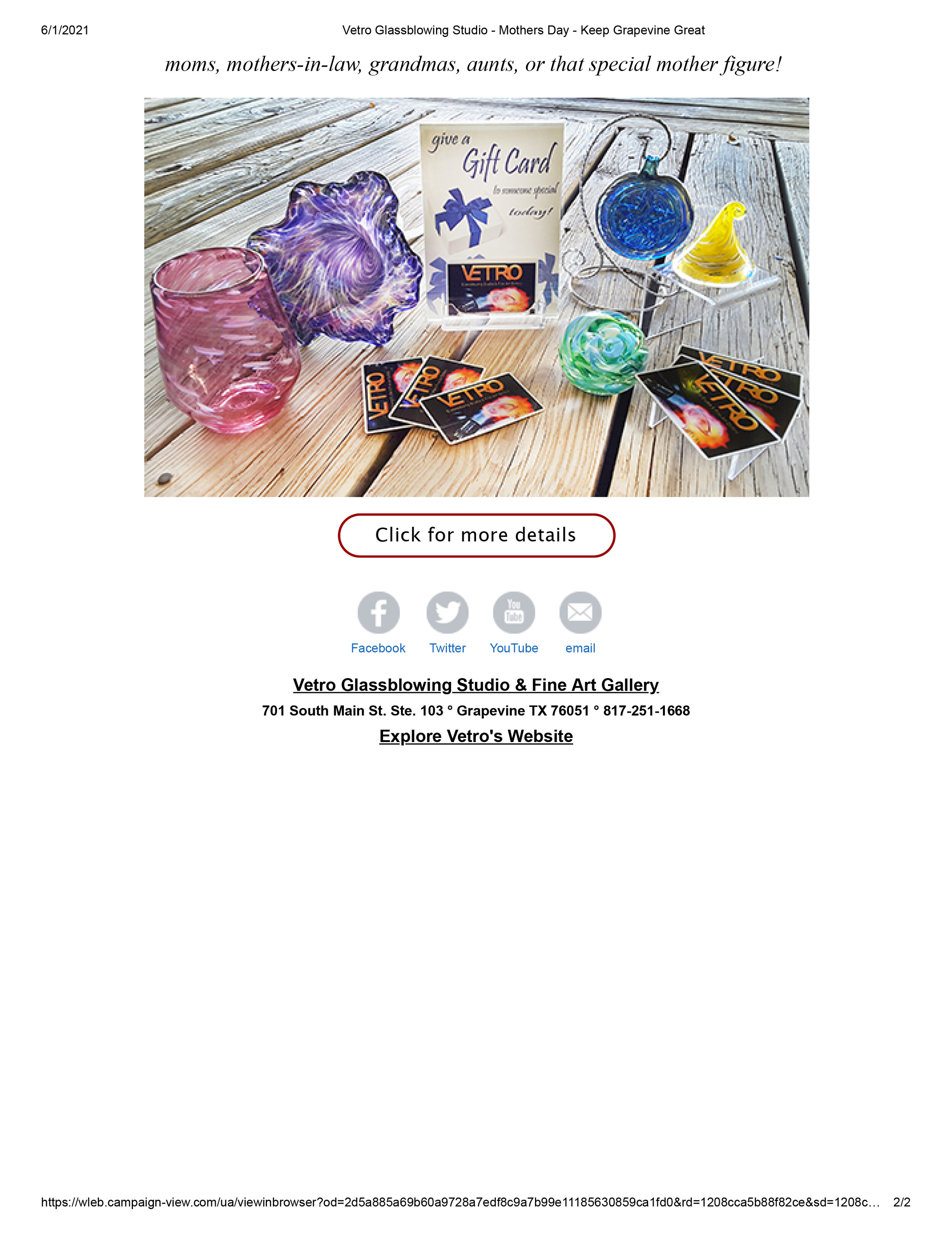 Email Campaigns -Vetro Glassblowing Studio - Keep Grapevine Great-2.jpg