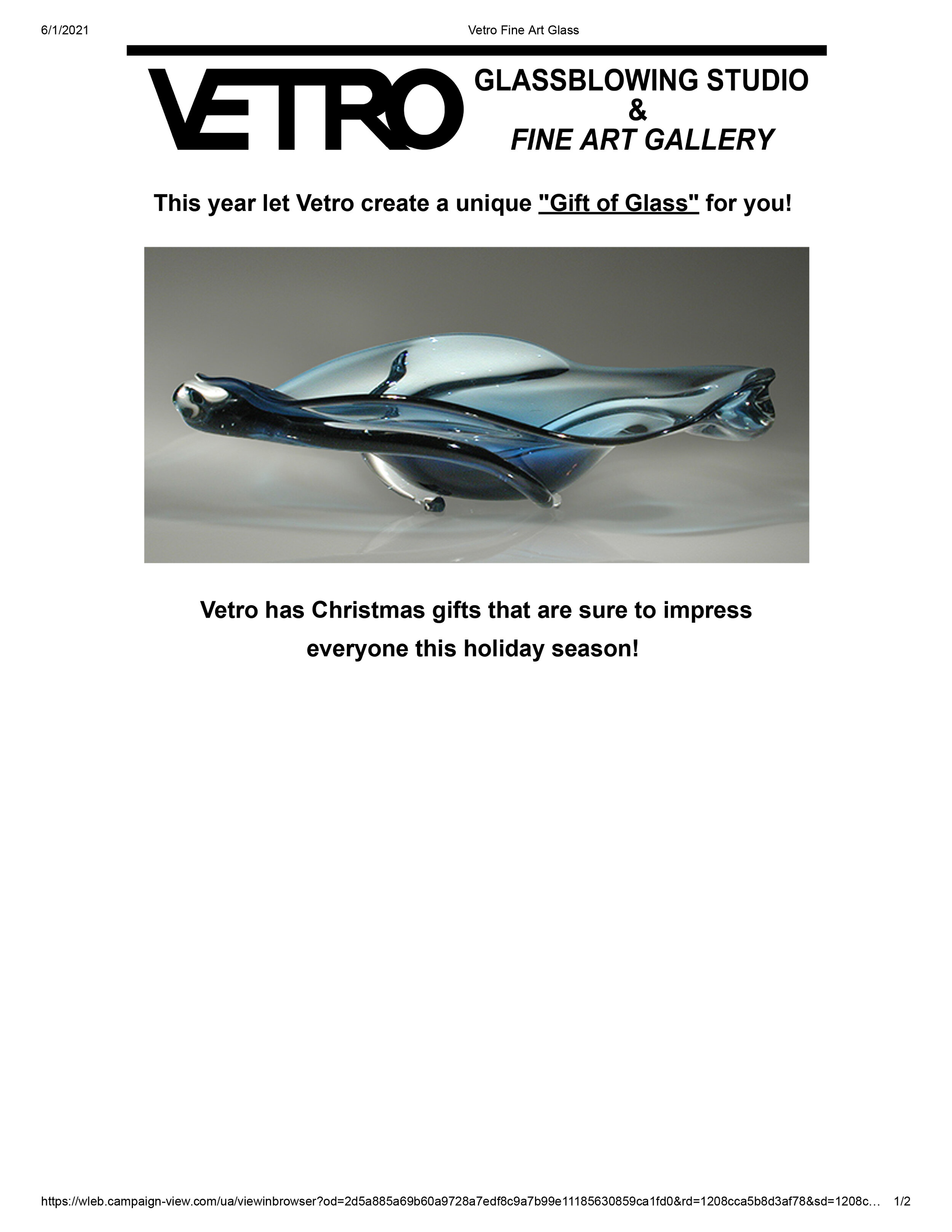 Email Campaigns -Vetro Glassblowing Studio - This year let Vetro create a unique Gift of Glass for you-1.jpg
