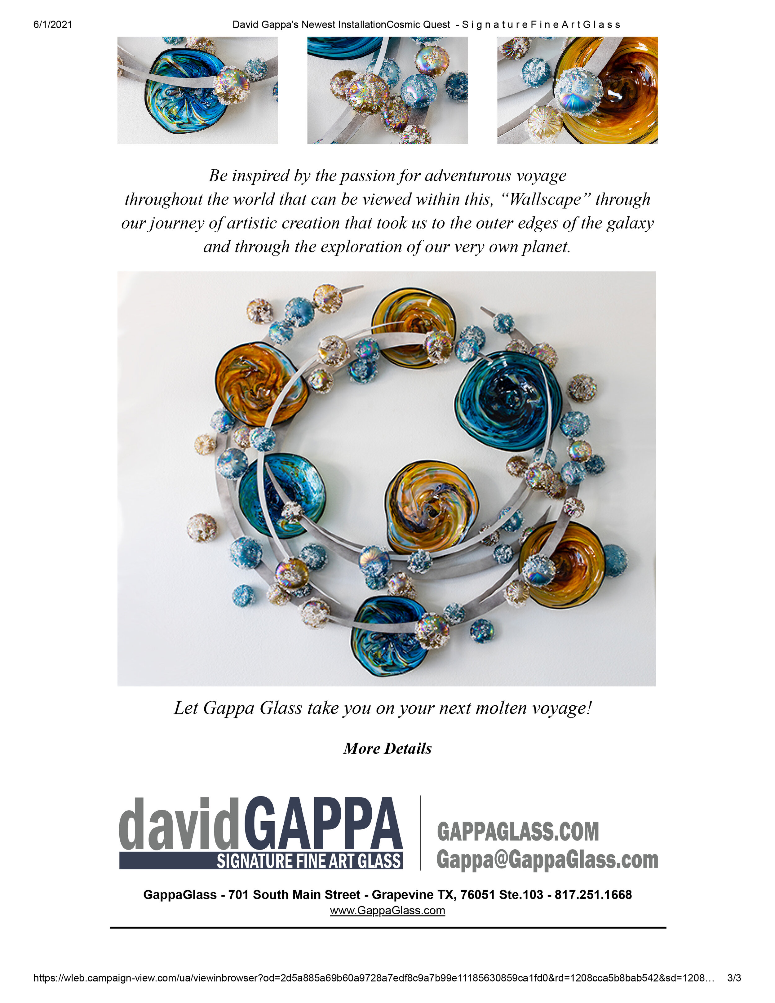 Email Campaigns - David Gappas Newest Installation Cosmic Quest  - S i g n a t u r e F i n e A r t G l a s s-3.jpg