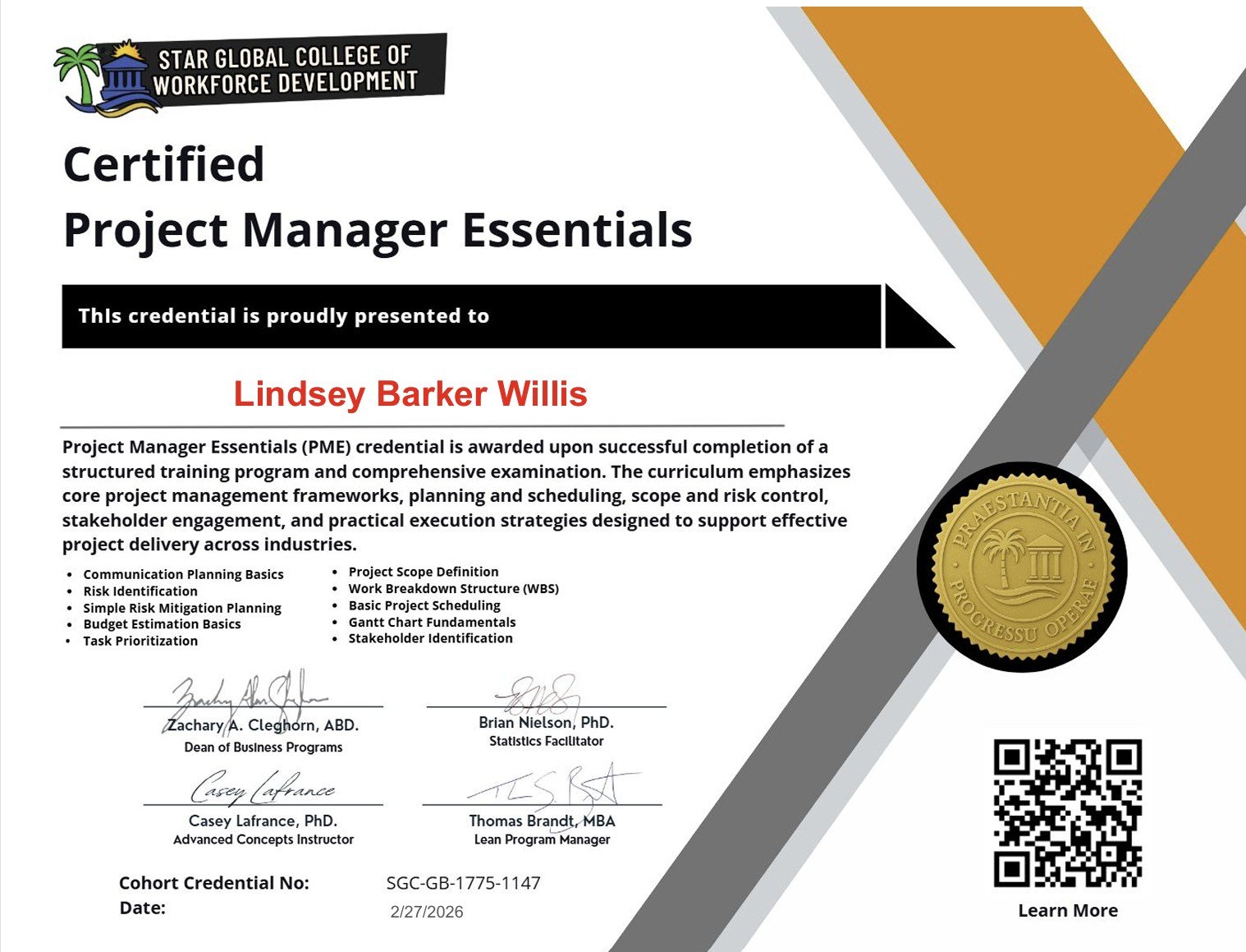 Lindsey Barker Willis, Certified Project Manager Essentials.jpg
