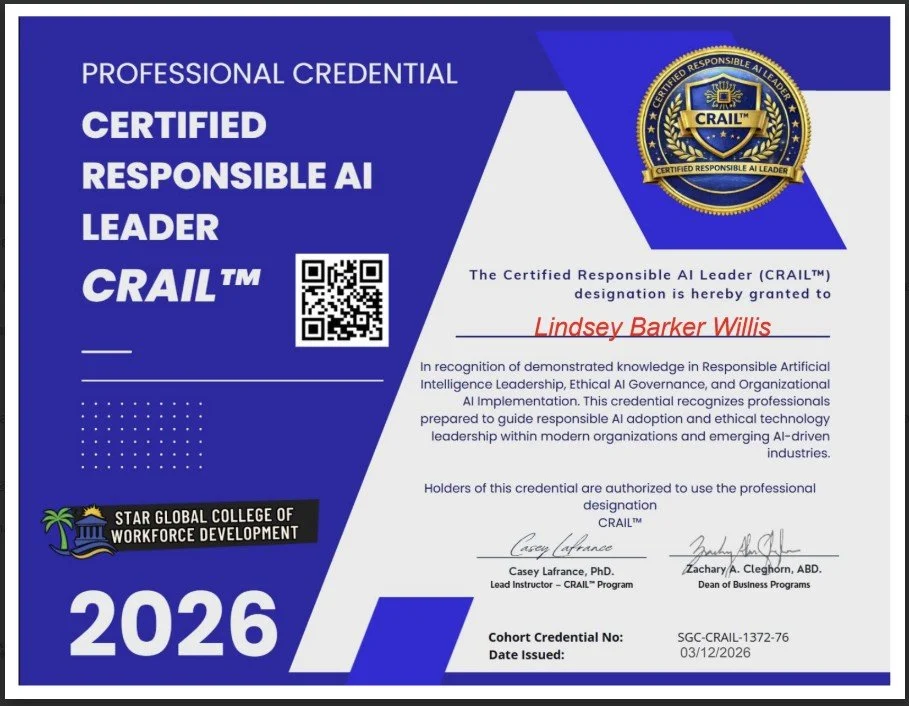 Certified Responsible AI Leader (CRAIL™) Lindsey Barker Willis.jpg