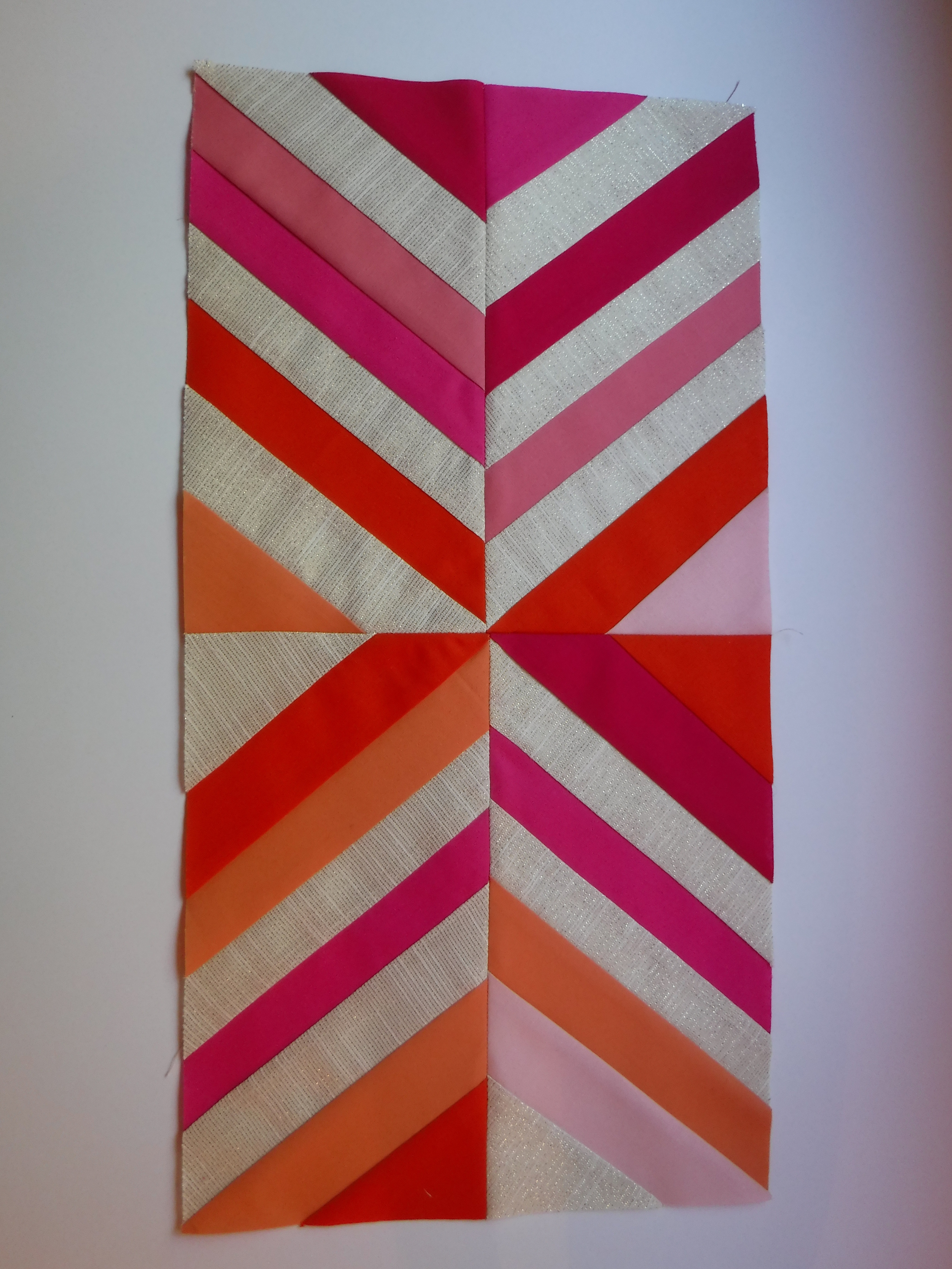 a different more spontaneous arrangement of colors and blocking.