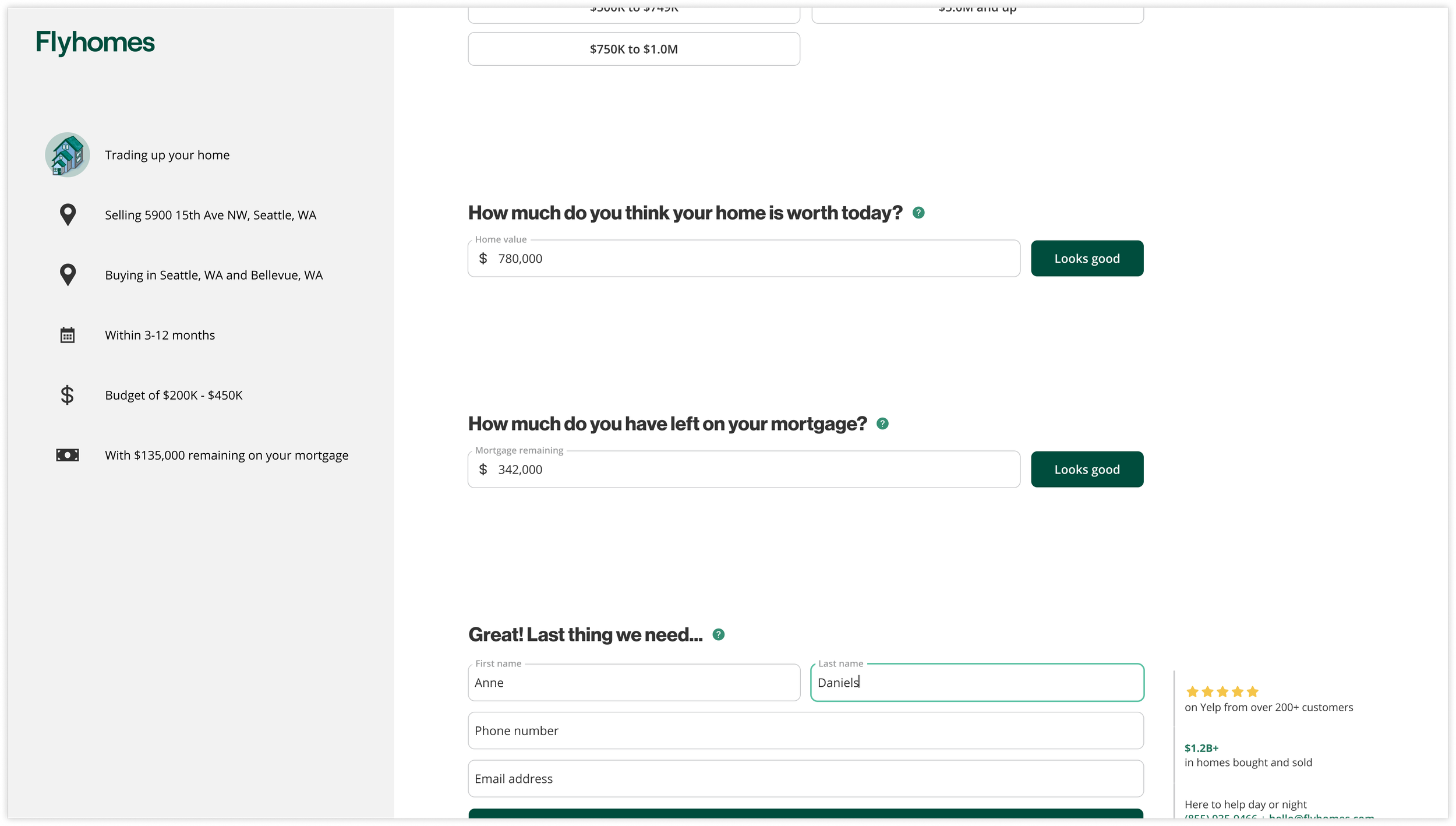 Converting a three page sign up flow to a single dynamic experience increased the sign up rate from 2.4% to 5.45%.