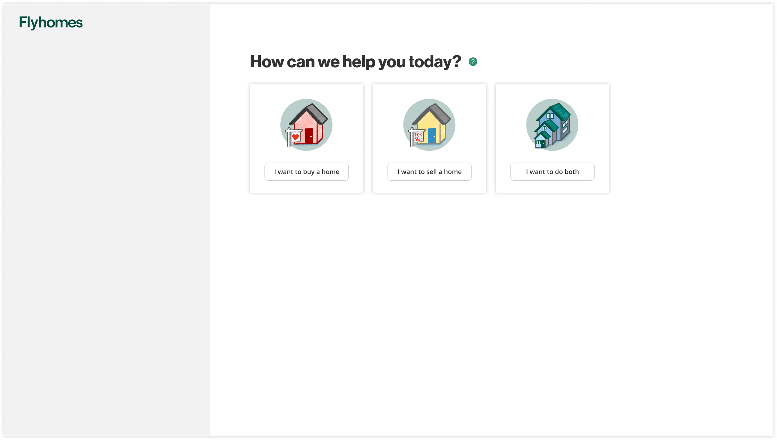 The first question: how can we help you?