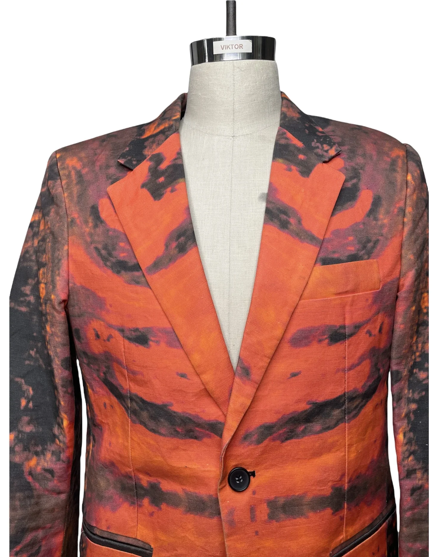 VOLCANO PRINT MENS JACKET/ SAMPLE SIZE 40R — VIKTOR LUNA VOLCANO PRINT MENS JACKET/ SAMPLE SIZE 40R — VIKTOR LUNA
