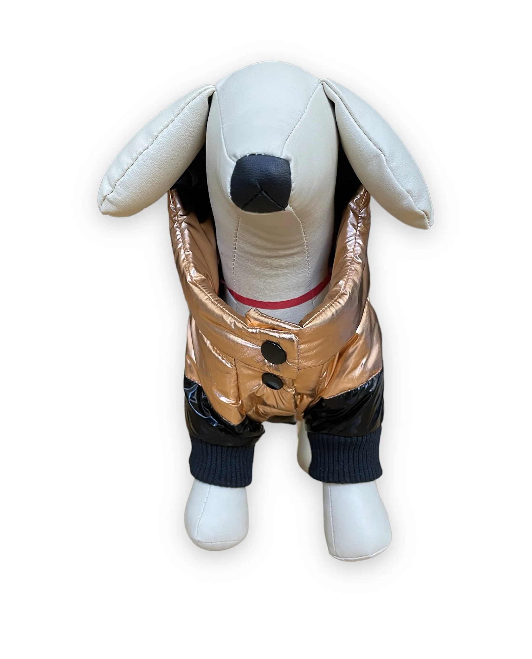 METALLIC DOG PUFFER JACKET