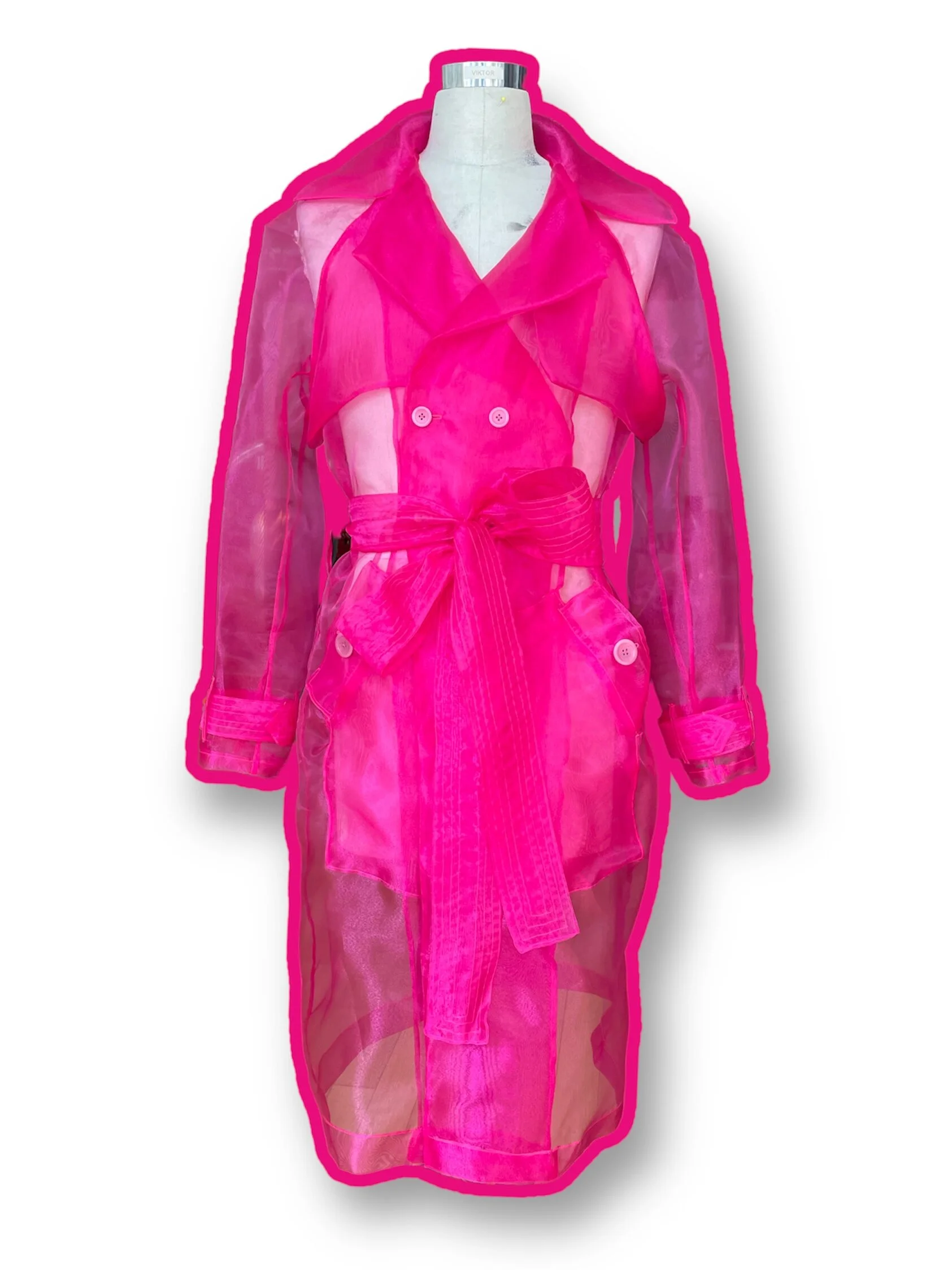 ORGANZA TRENCH COAT