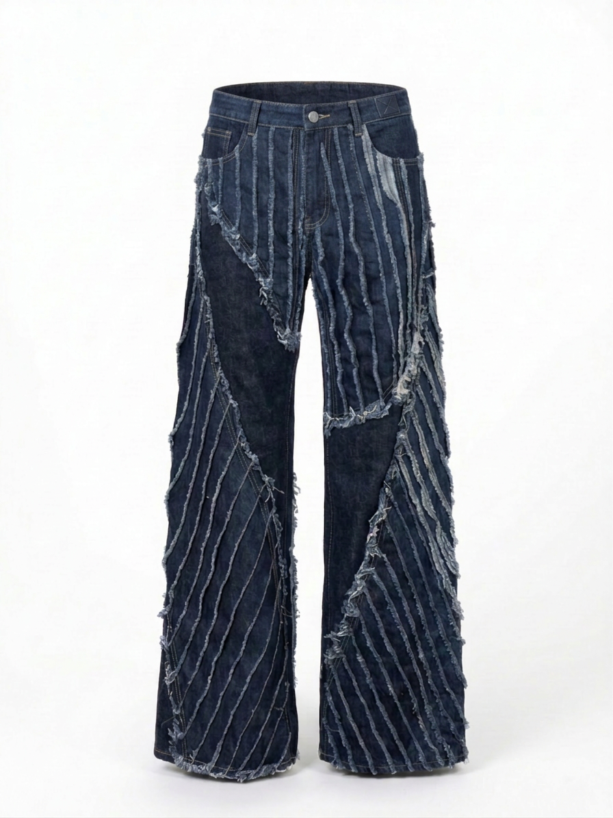 ROCKABILLY STRIPE DENIM PANTS