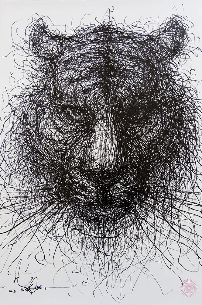 ink on paper 56 x 38 cm