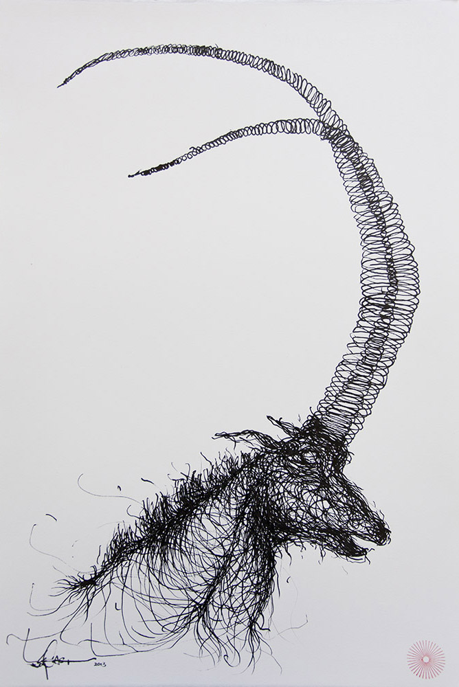  ink on paper  56 x 38 cm 