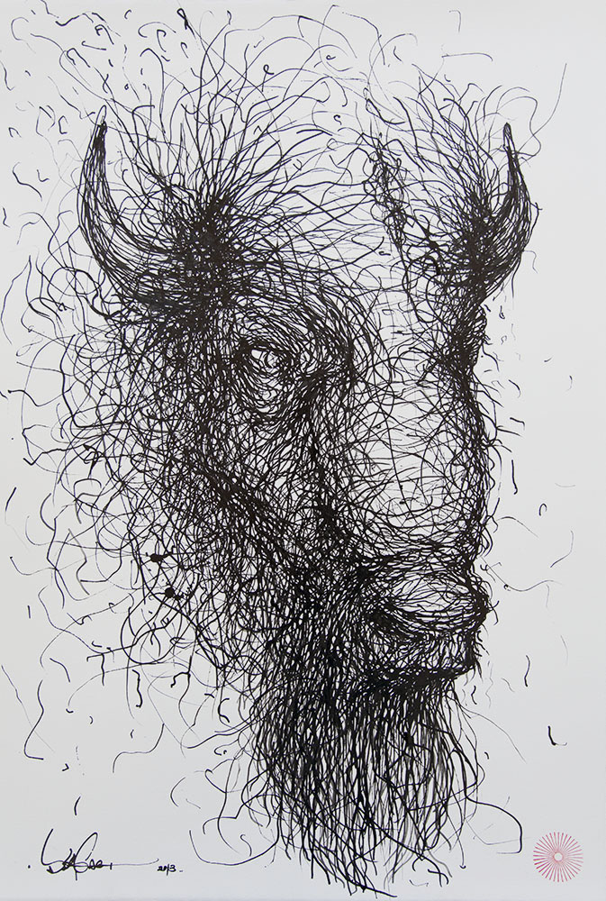  ink on paper  56 x 38 cm 