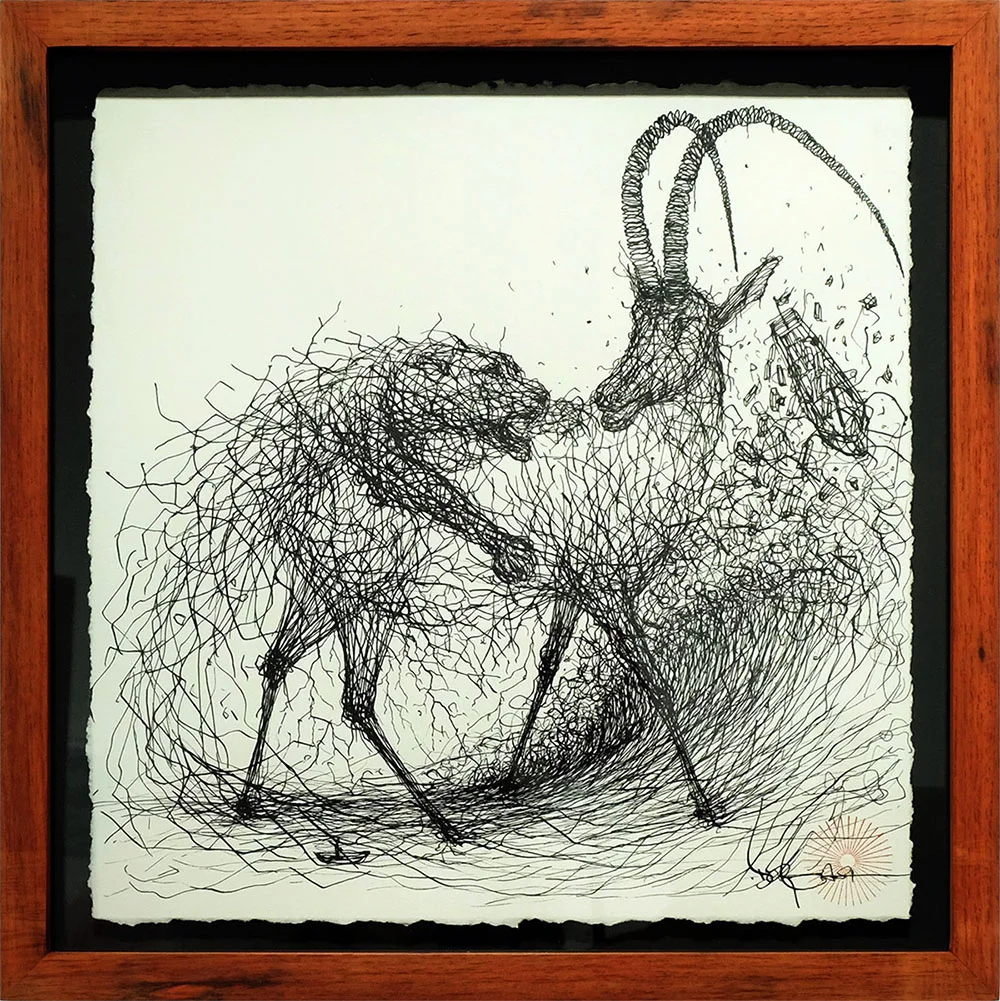 ink on paper 28 x 25 cm
