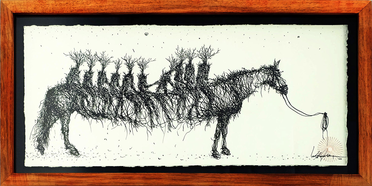  ink on paper  38 x 17 cm 