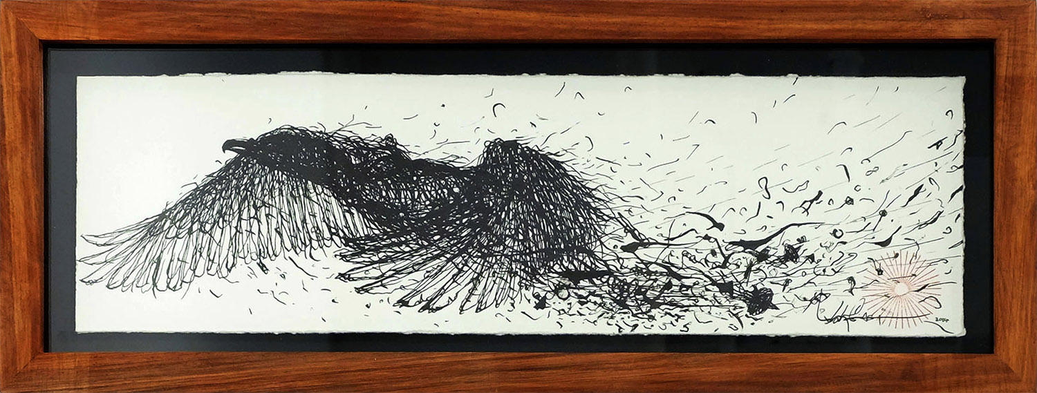  ink on paper  33 x 10 cm 