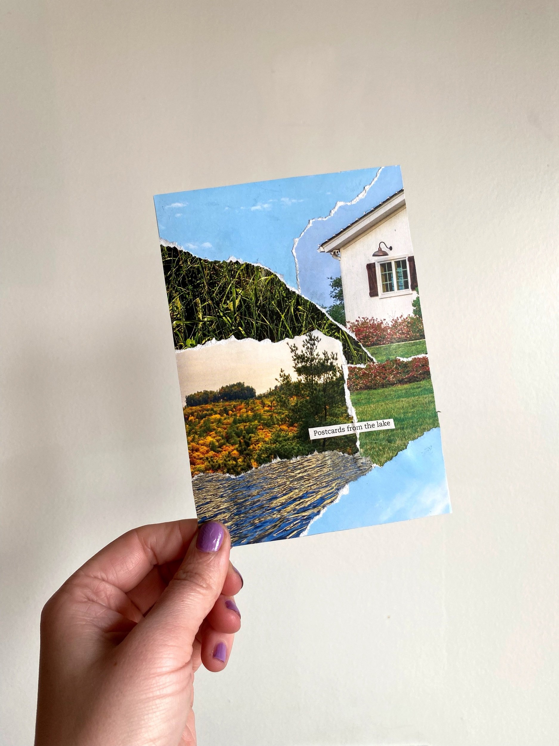 E9E7AB48-B038/100: "Postcards from the Lake" Original Collage World by Kate Laing, Lionheart Canyon StudioCDC-48C7-BB97-A8DF681B9F02.jpeg