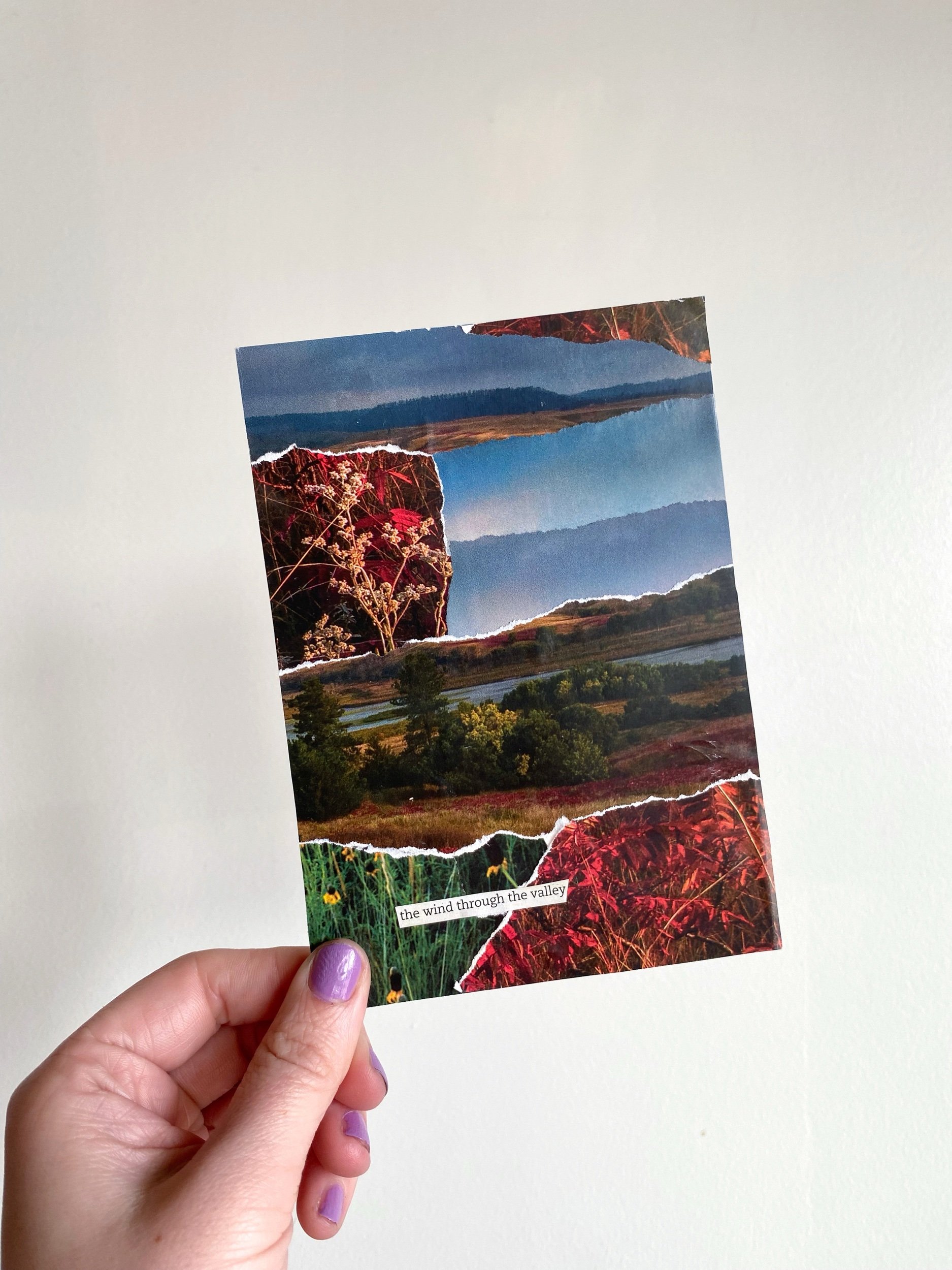 039/100: "The Wind through the Valley" Original Collage by Kate Laing, Lionheart Canyon Studio