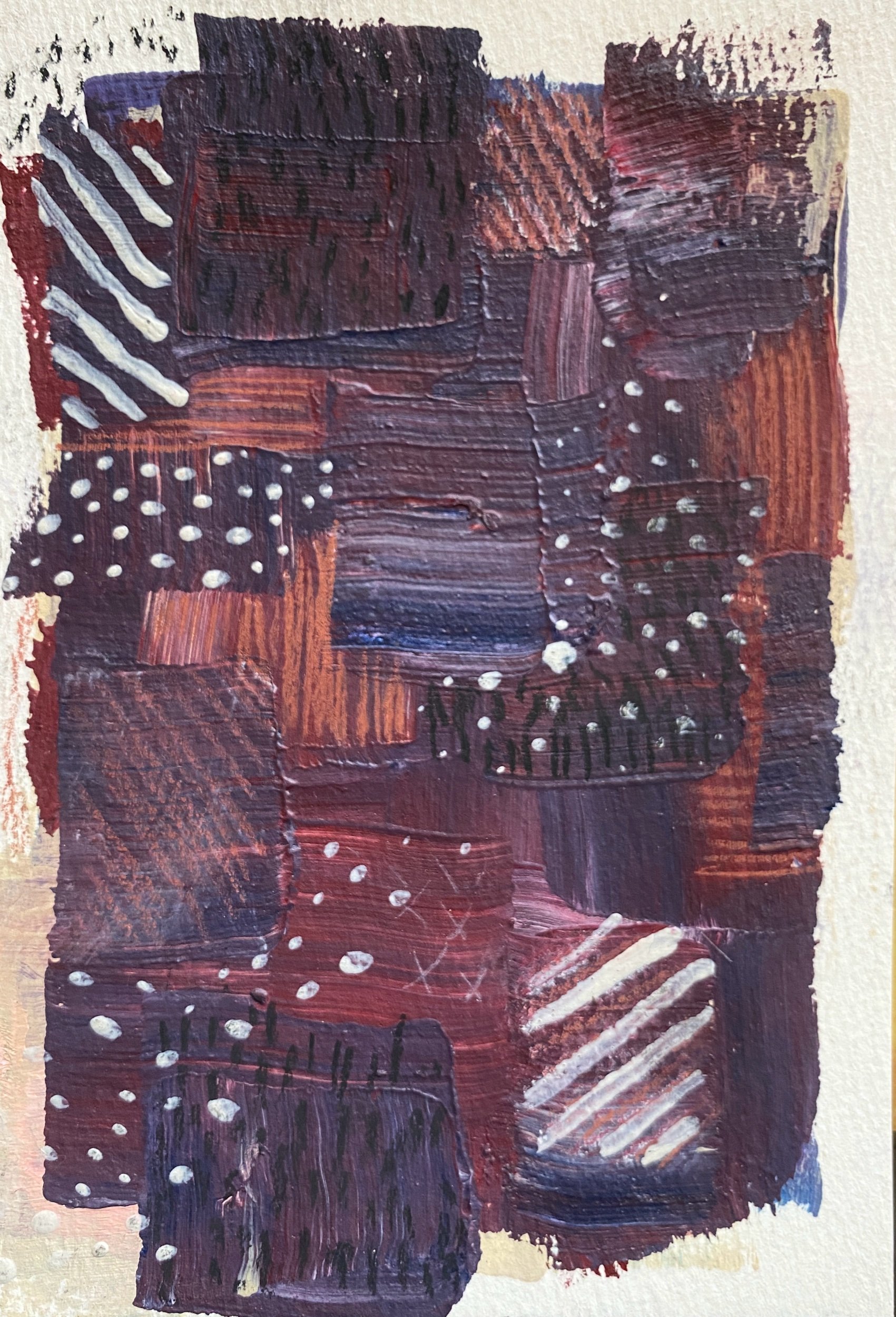 Mixed Media Painting Exploration by Kate Laing, Lionheart Canyon Studio