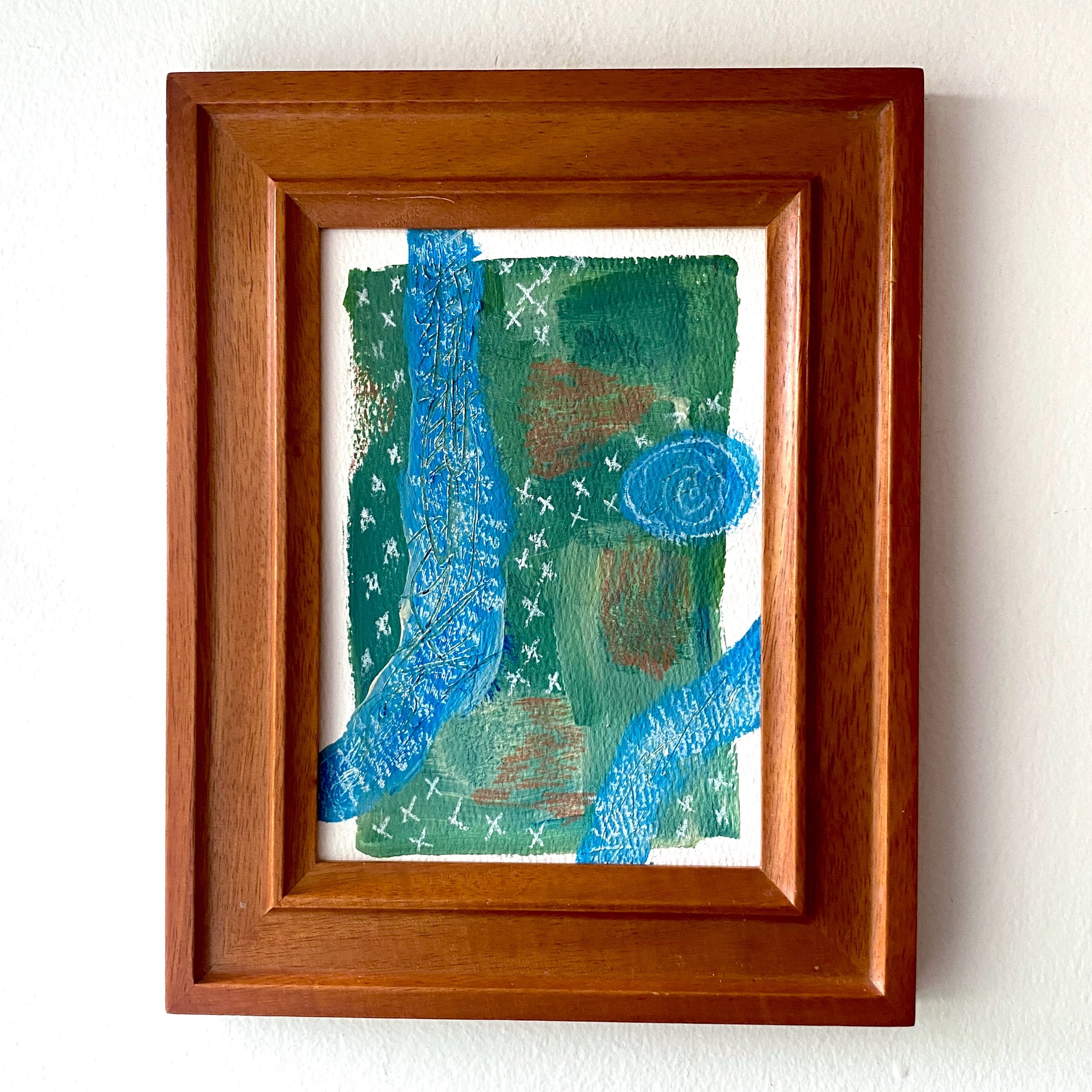 Mixed Media Painting Exploration by Kate Laing, Lionheart Canyon Studio