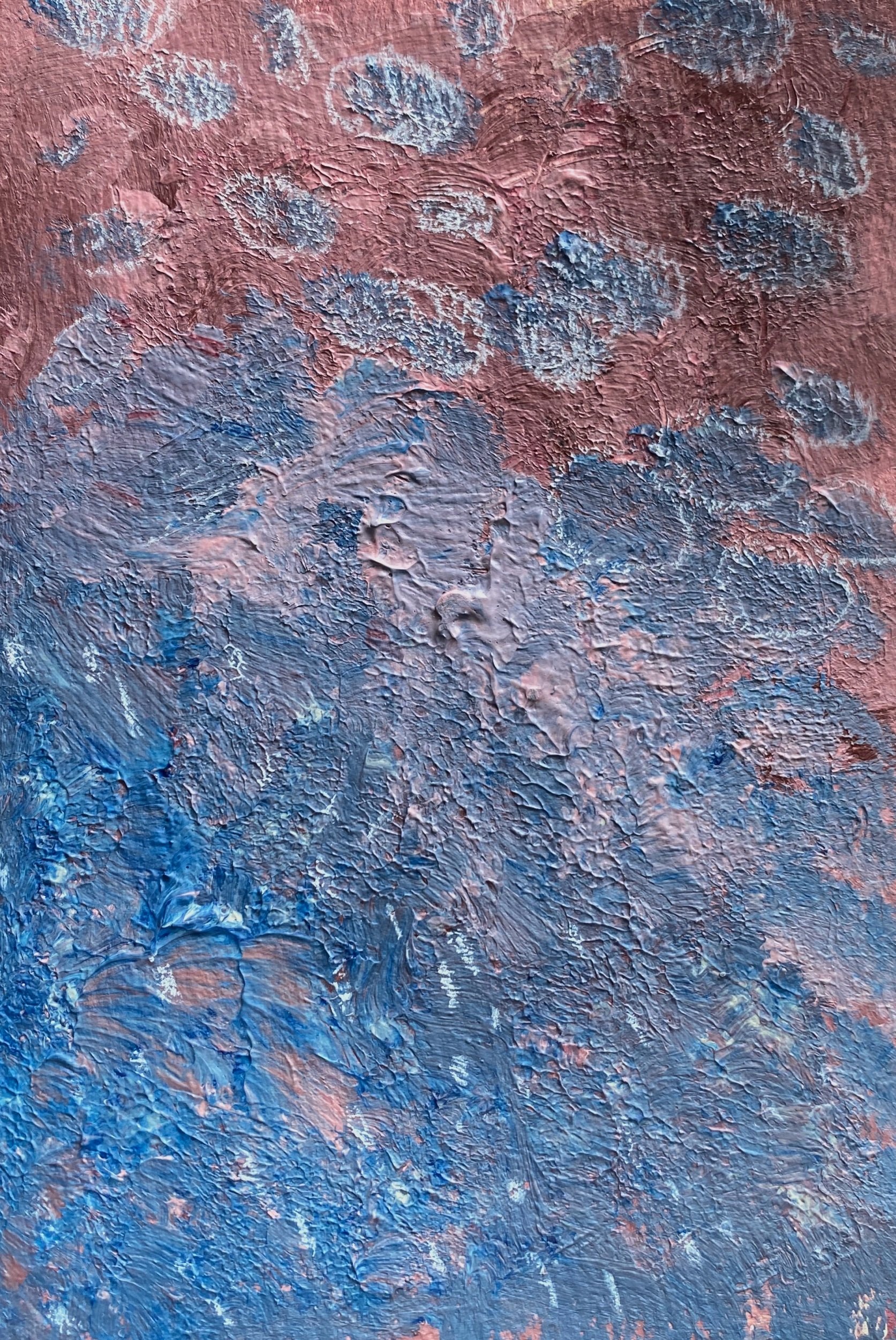 Mixed Media Painting Exploration by Kate Laing, Lionheart Canyon Studio