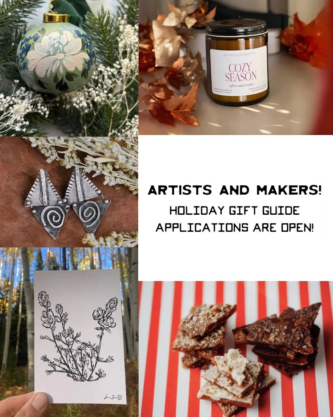 Hello, lovely Artists and Makers! ✨ Applications for my SEVENTH annual Holiday Gift Guide are officially open! Every year the curation gets better and better, so I can&rsquo;t wait to see how this year&rsquo;s turns out. Application link is in my bio