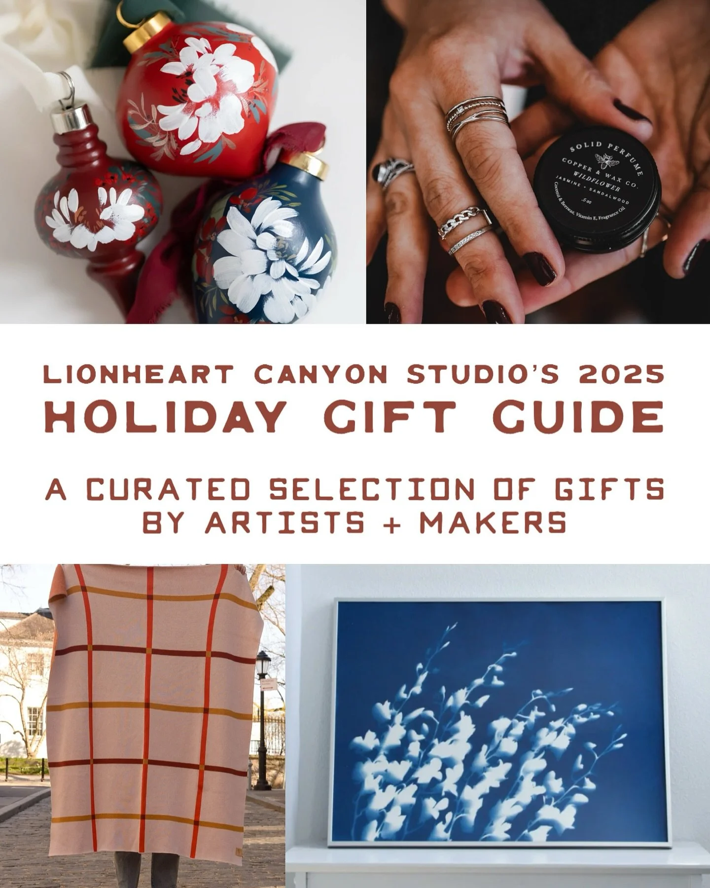 I&rsquo;m so excited to share the 2025 Lionheart Canyon Studio Holiday Gift Guide! 🎄I started curating this guide seven years ago to help holiday shoppers connect with creative small businesses, and this year might be my favorite edition yet. It ser