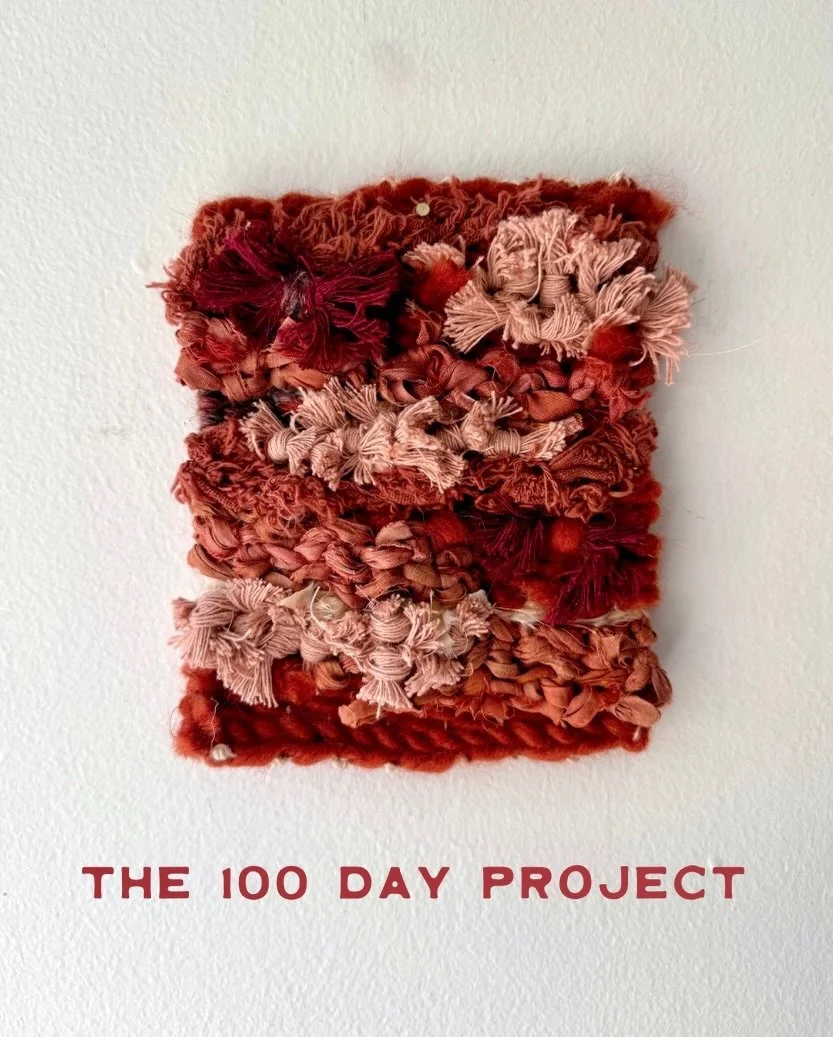 The 100 Day Project: Handwoven Sketches ✨

It is nearly time for the 2026 global @dothe100dayproject to begin! I&rsquo;ve decided to participate again, this time with 100 handwoven elements (sketches, if you will). These will be playful in color stor