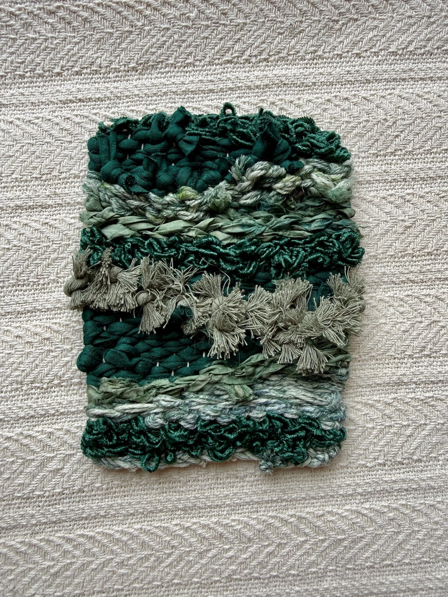 Days 01-08 of the 100 Day Project are listed online, and I&rsquo;m currently on Day 012/100! This week&rsquo;s handwoven sketches will be available on Sunday ✨ They are each 5x7 small works, created in a single studio session as creative play. They a