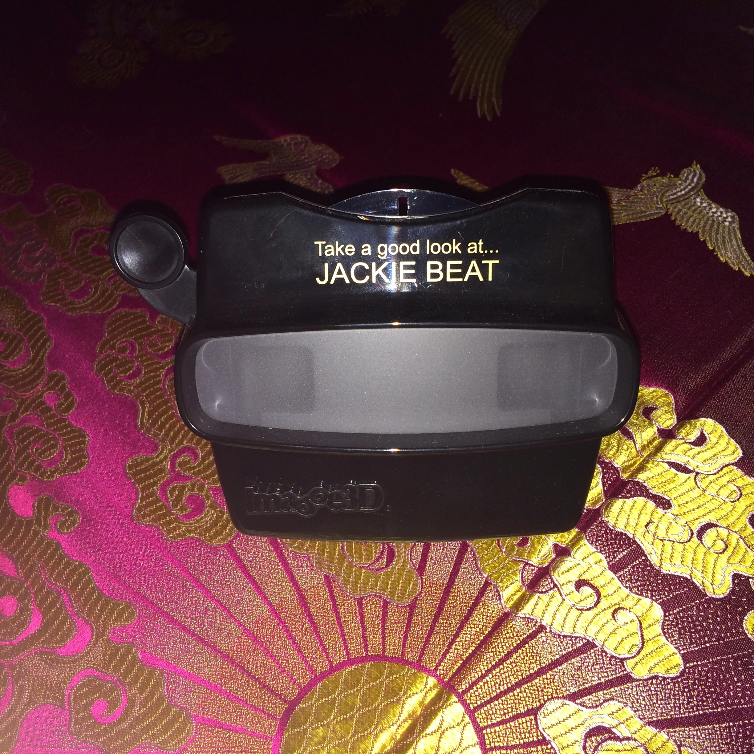 One of the coolest pieces of merch I've seen in ages; the jackie Beat Viewmaster...with amazing pics of JB.
