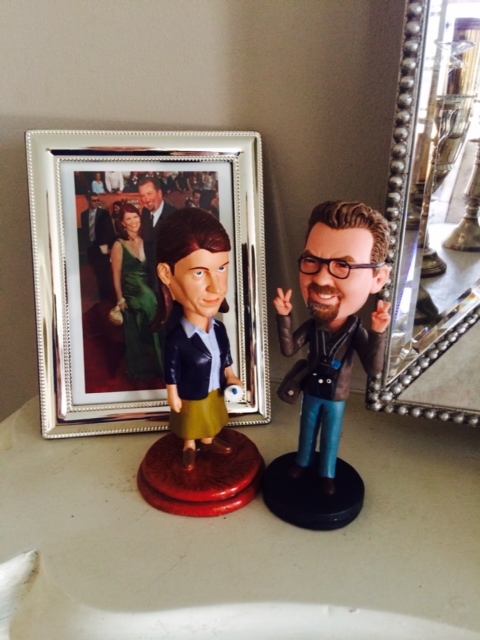Kate's "Office" bobble head her boyfriend's matching one.