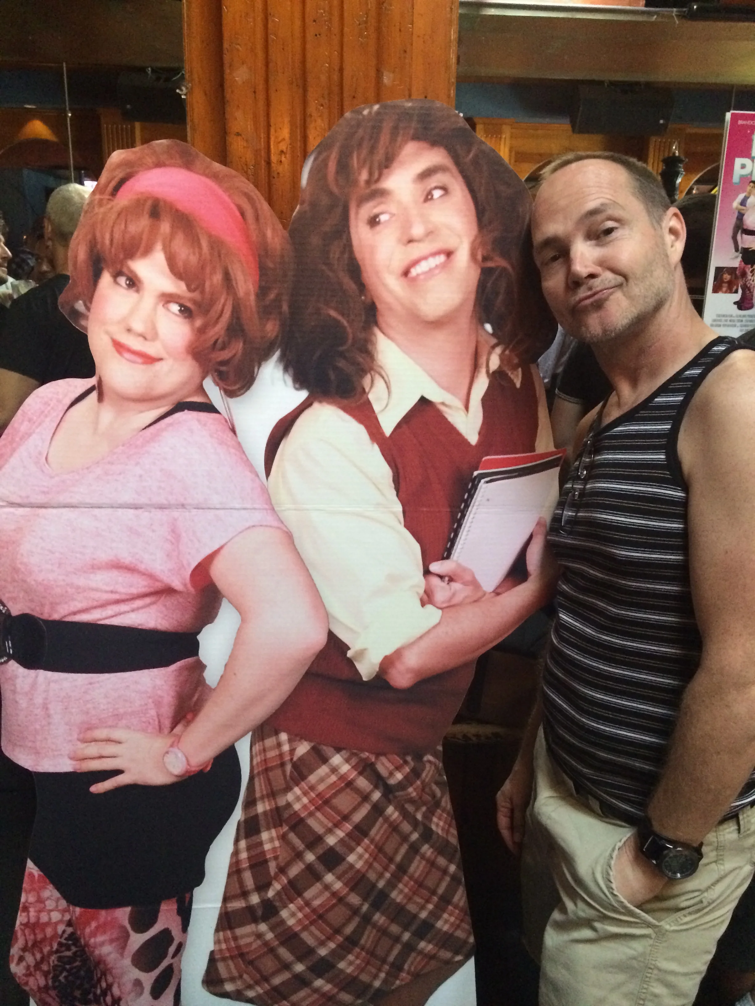 The cardboard stars of "First Period" w/ Dennis at the DVD release party.
