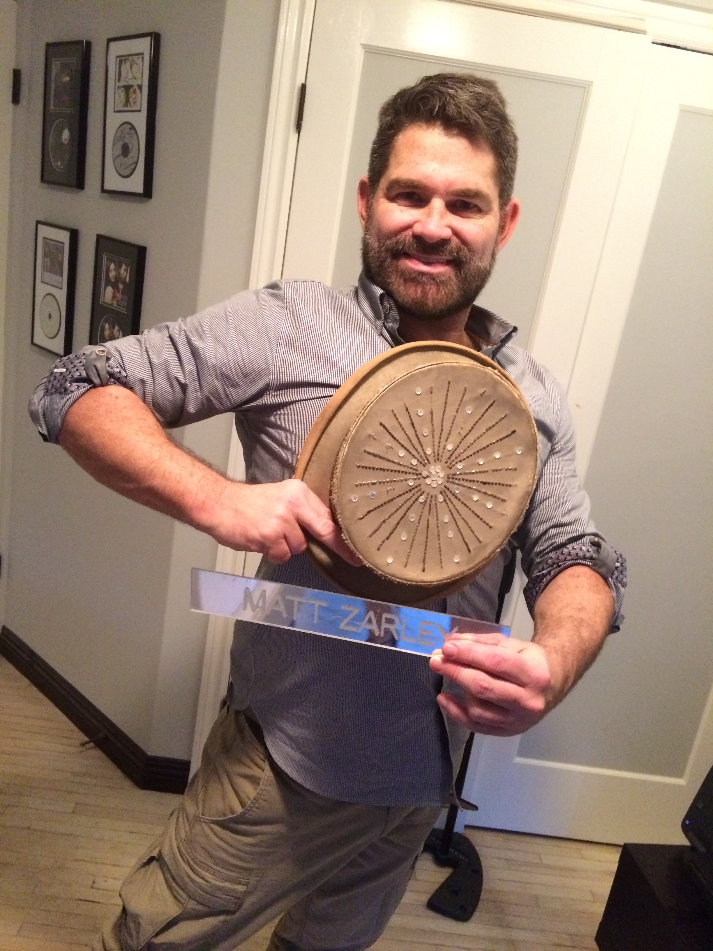 Matt's Chorus Line hat and name plate from Broadway