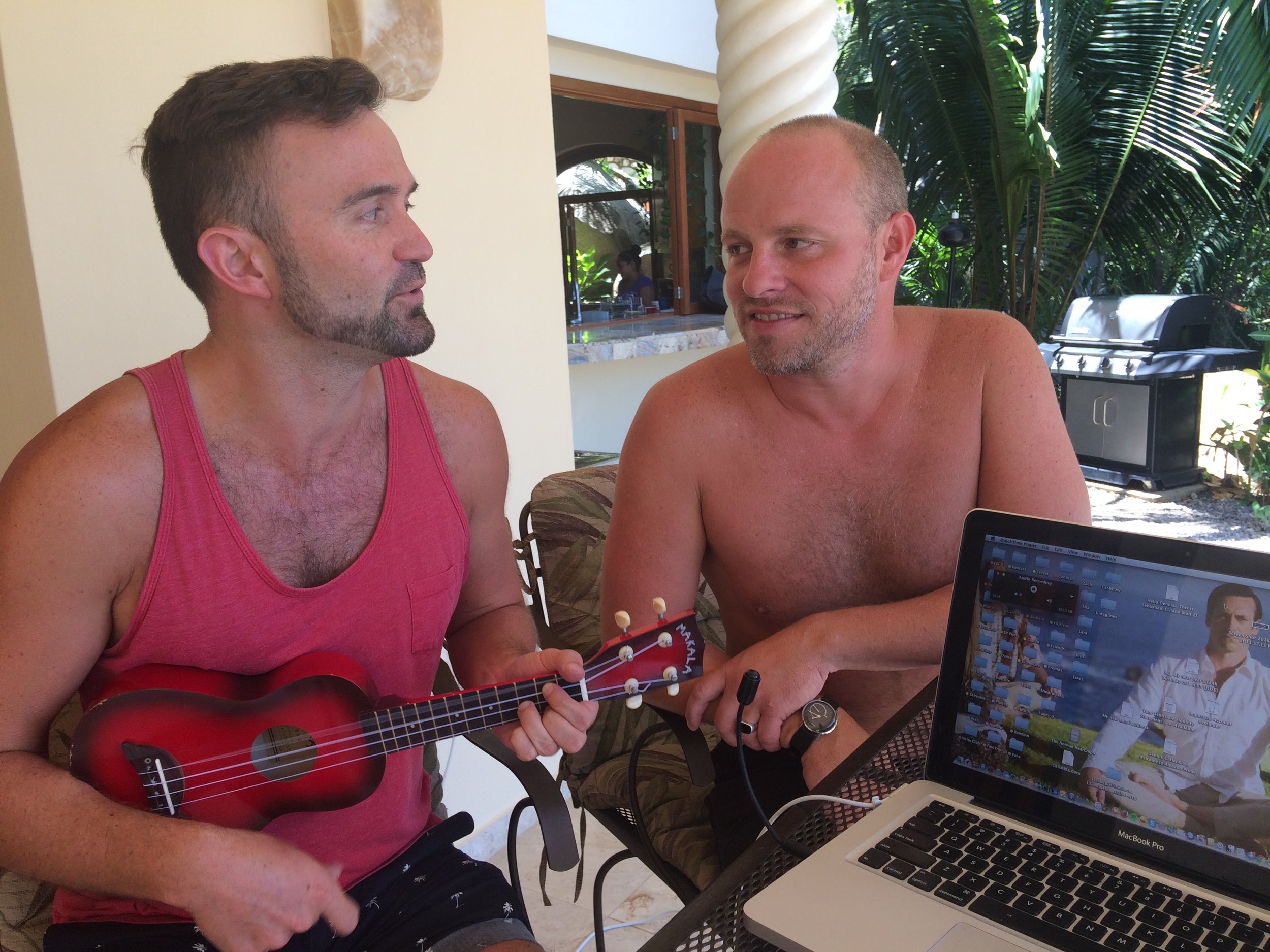 Jeb singing "Happy People" on the podcast.