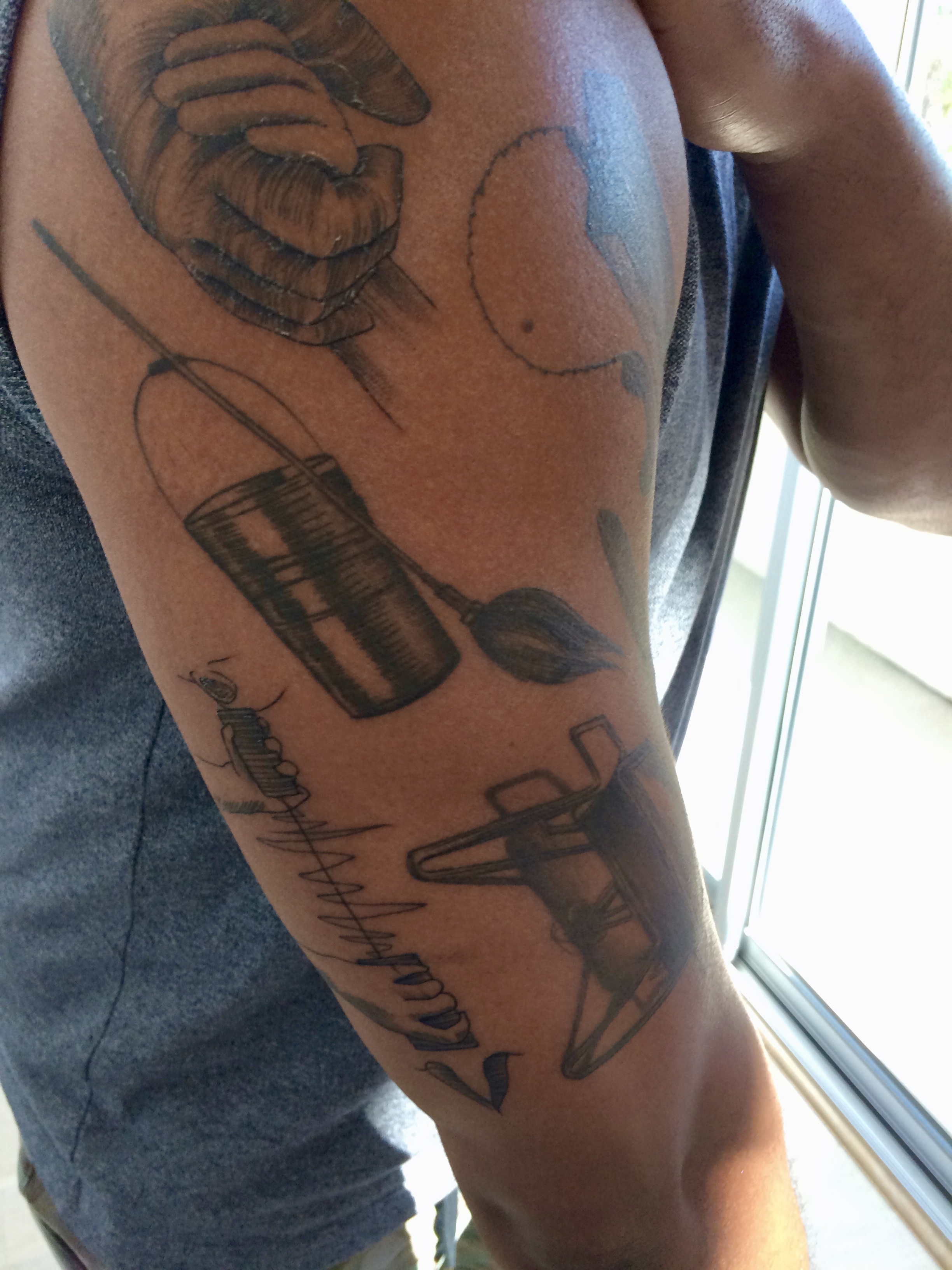 Chuck's new tattoos