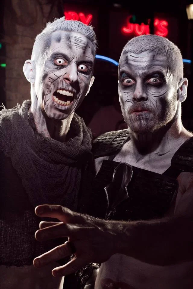 Ryan and Cody at the Zombie Bike Ride