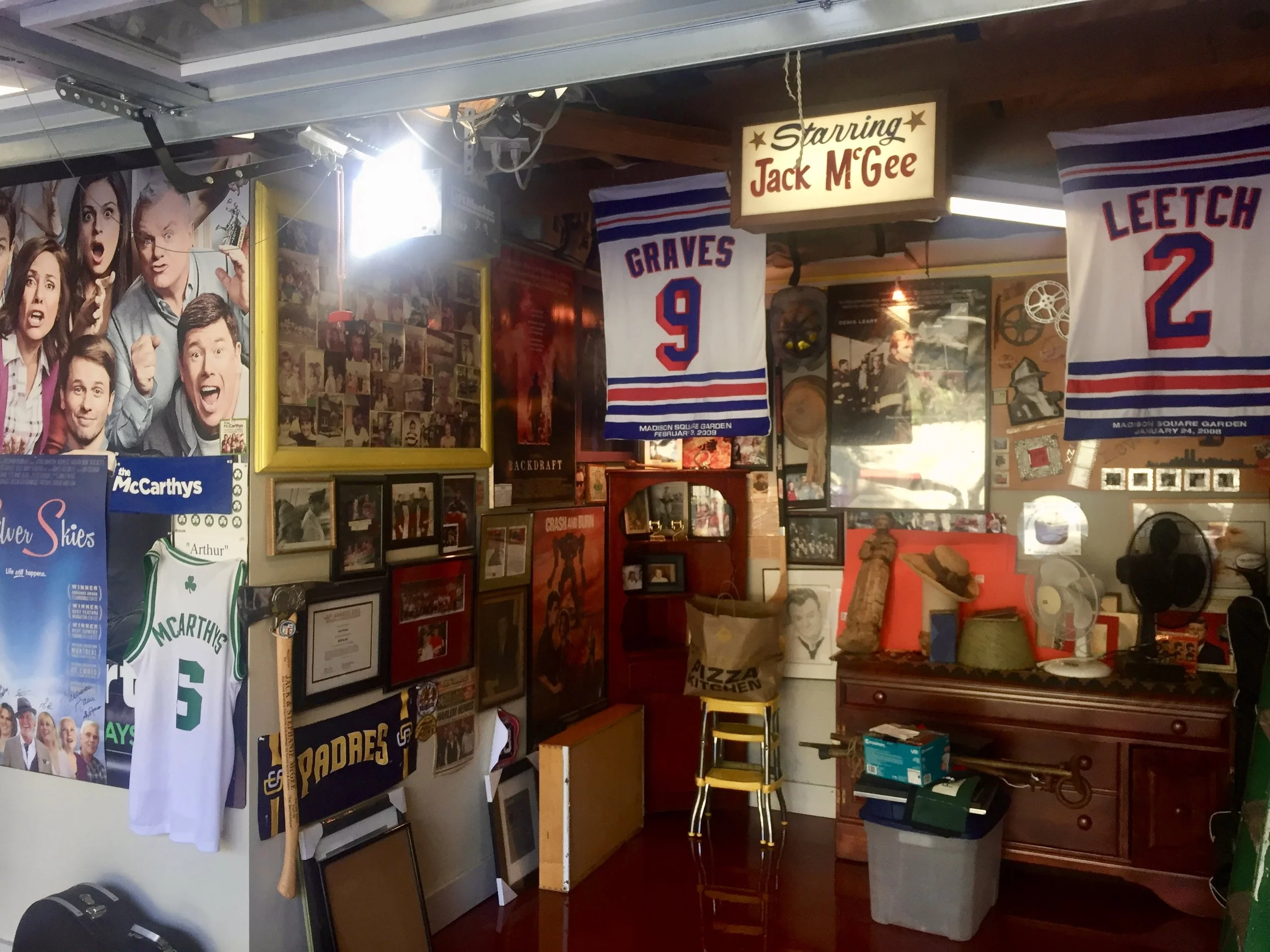 Jack's wondrous garage of memorabilia
