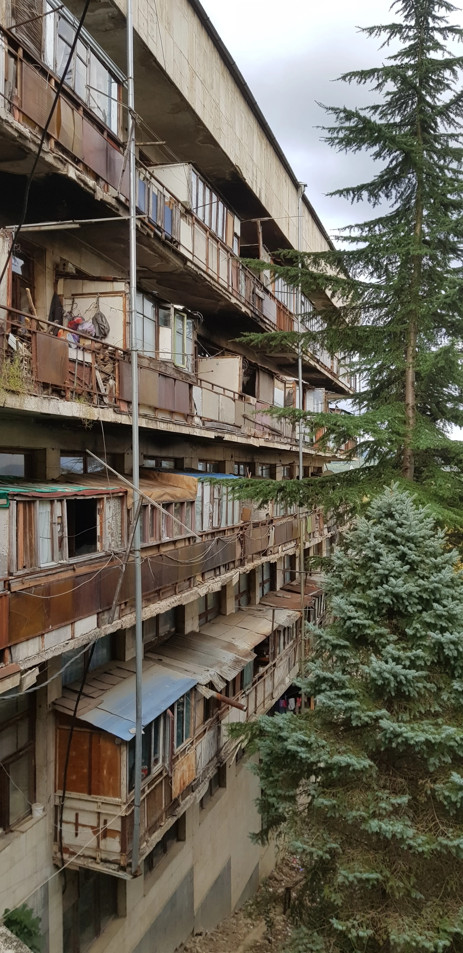 The now homes of people that escaped the Abkhazia war back in 1992.