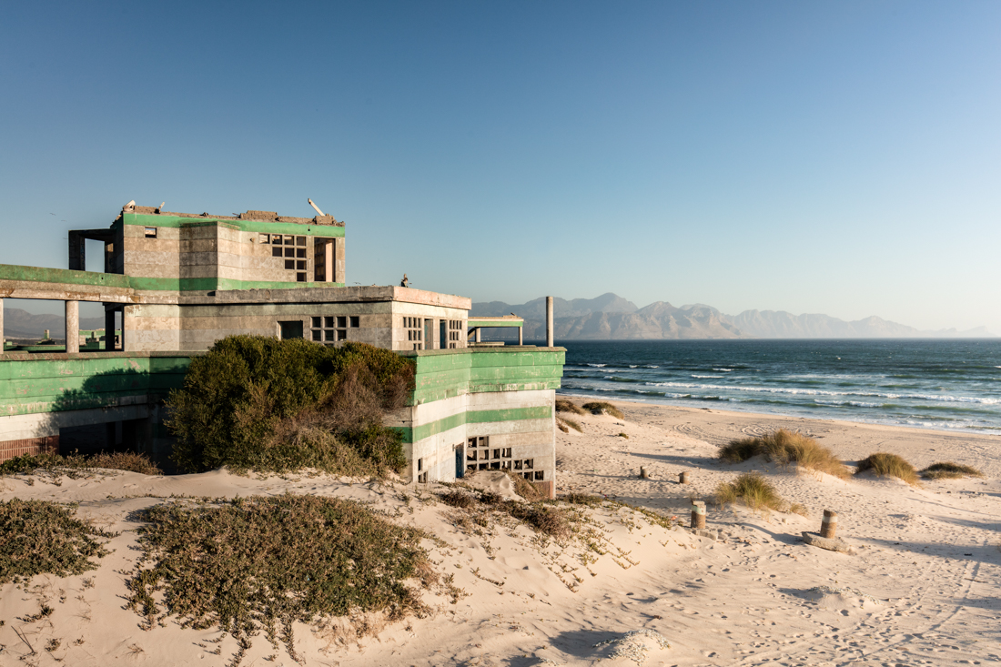 Approaching from the dunes.
