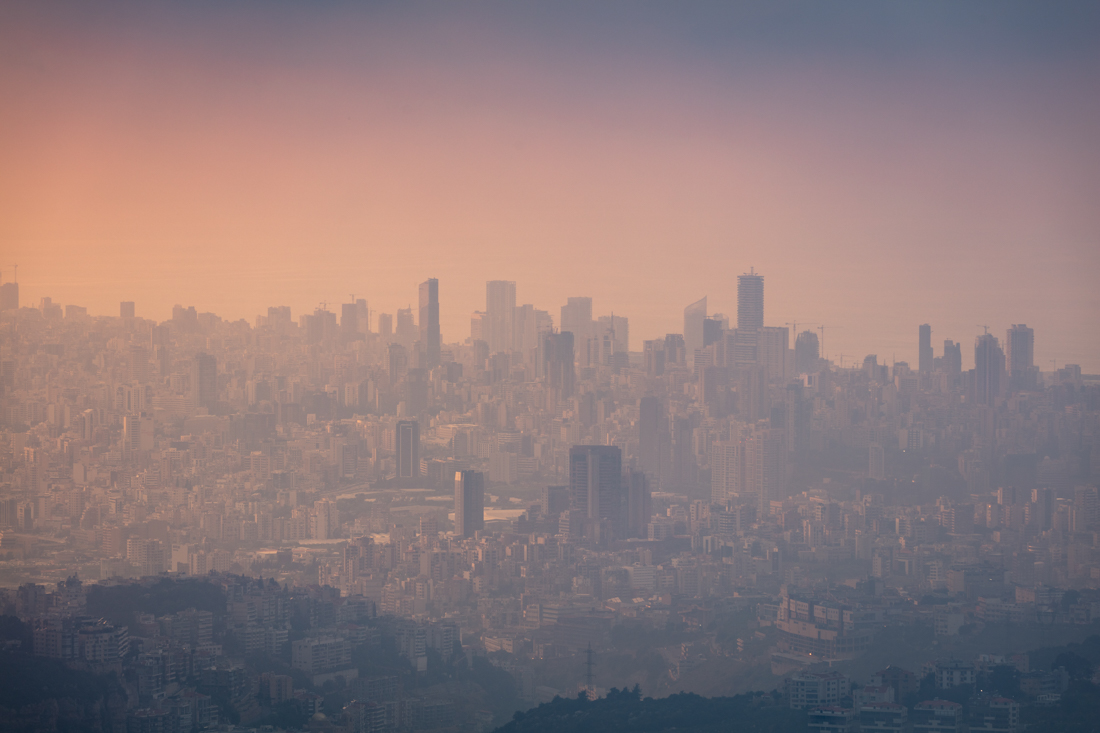 A city in the Middle East during Golden Hour