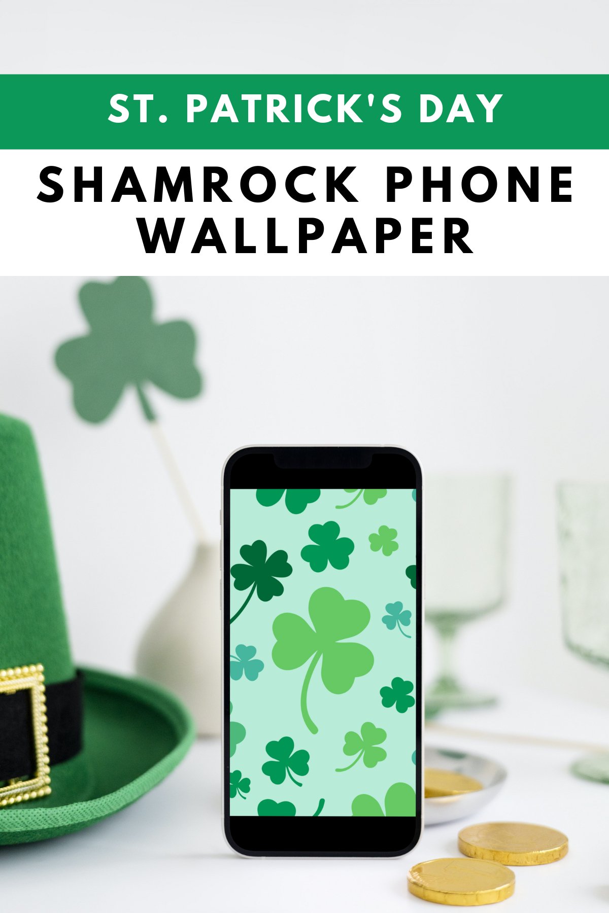 Download Saint Patricks Day With Realistic Clover Wallpaper  Wallpapers com