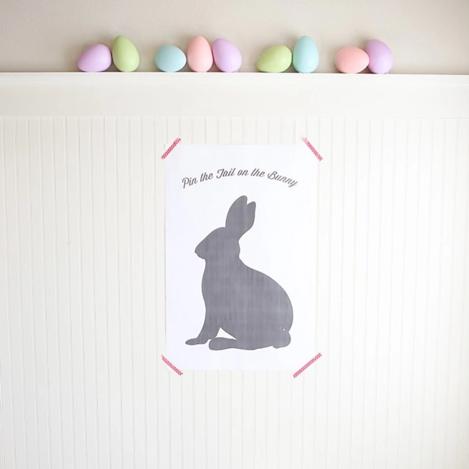 Pin The Tail On The Bunny Printable
