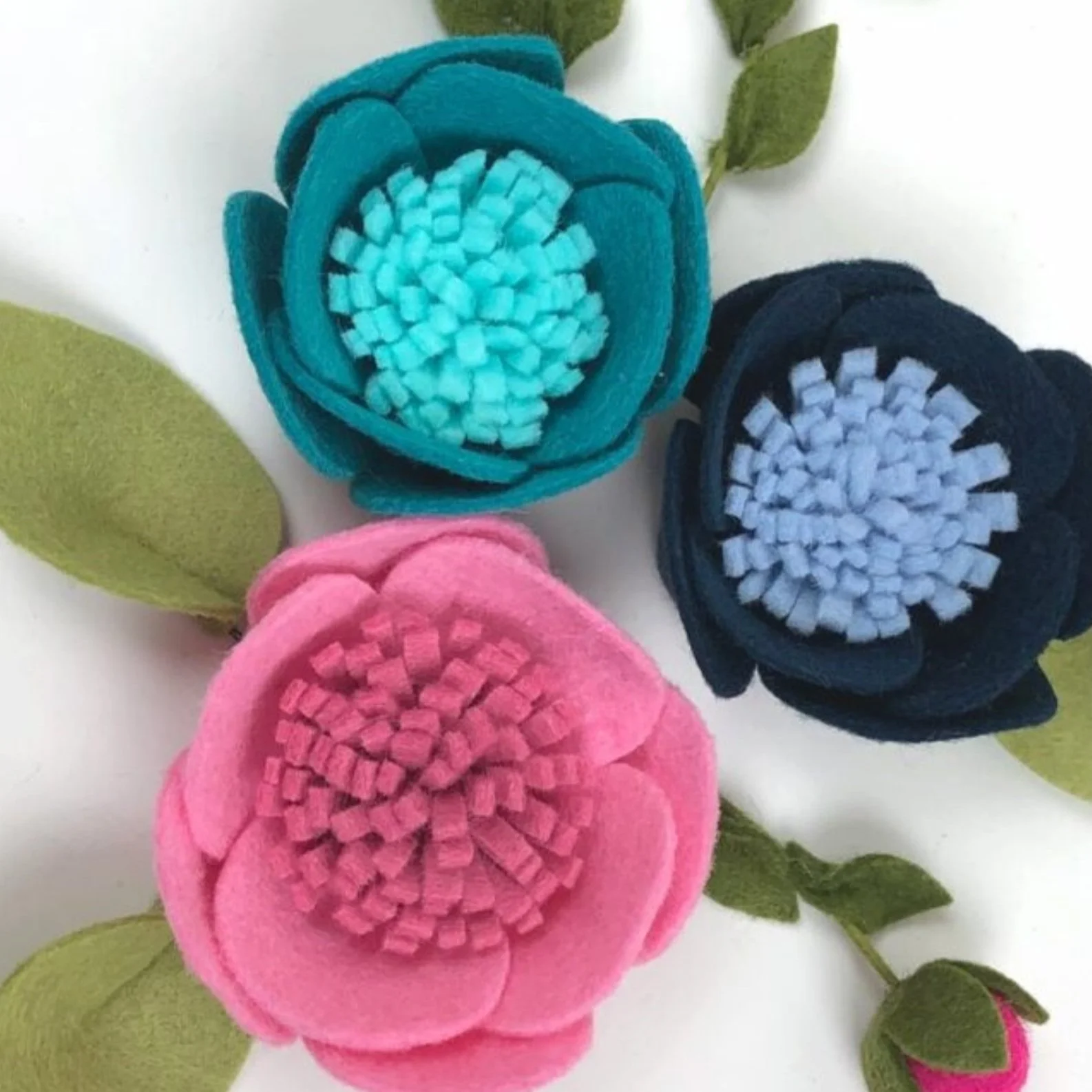 Adorable Felt Flowers