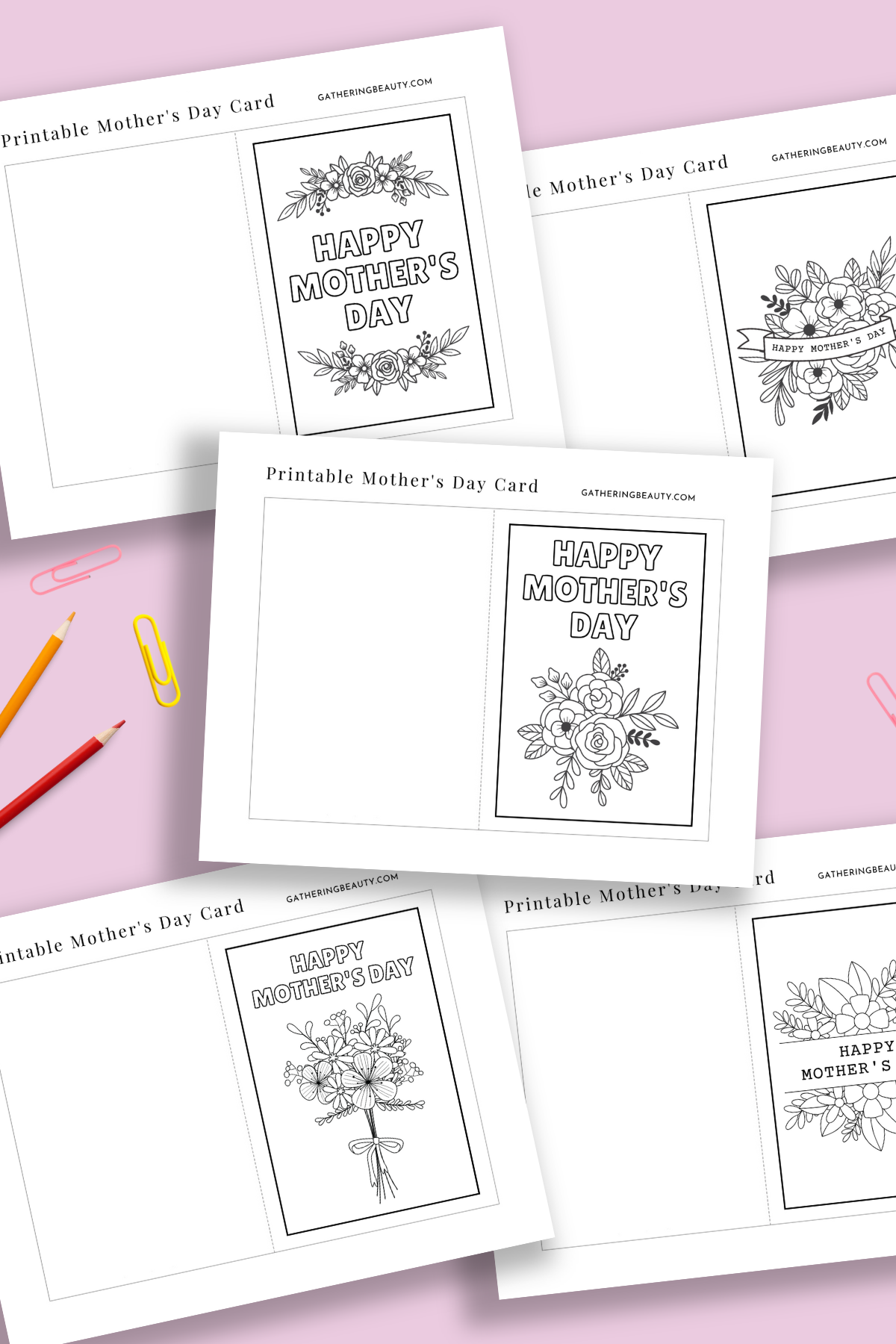 Free Printable Mother's Day Cards. — Gathering Beauty