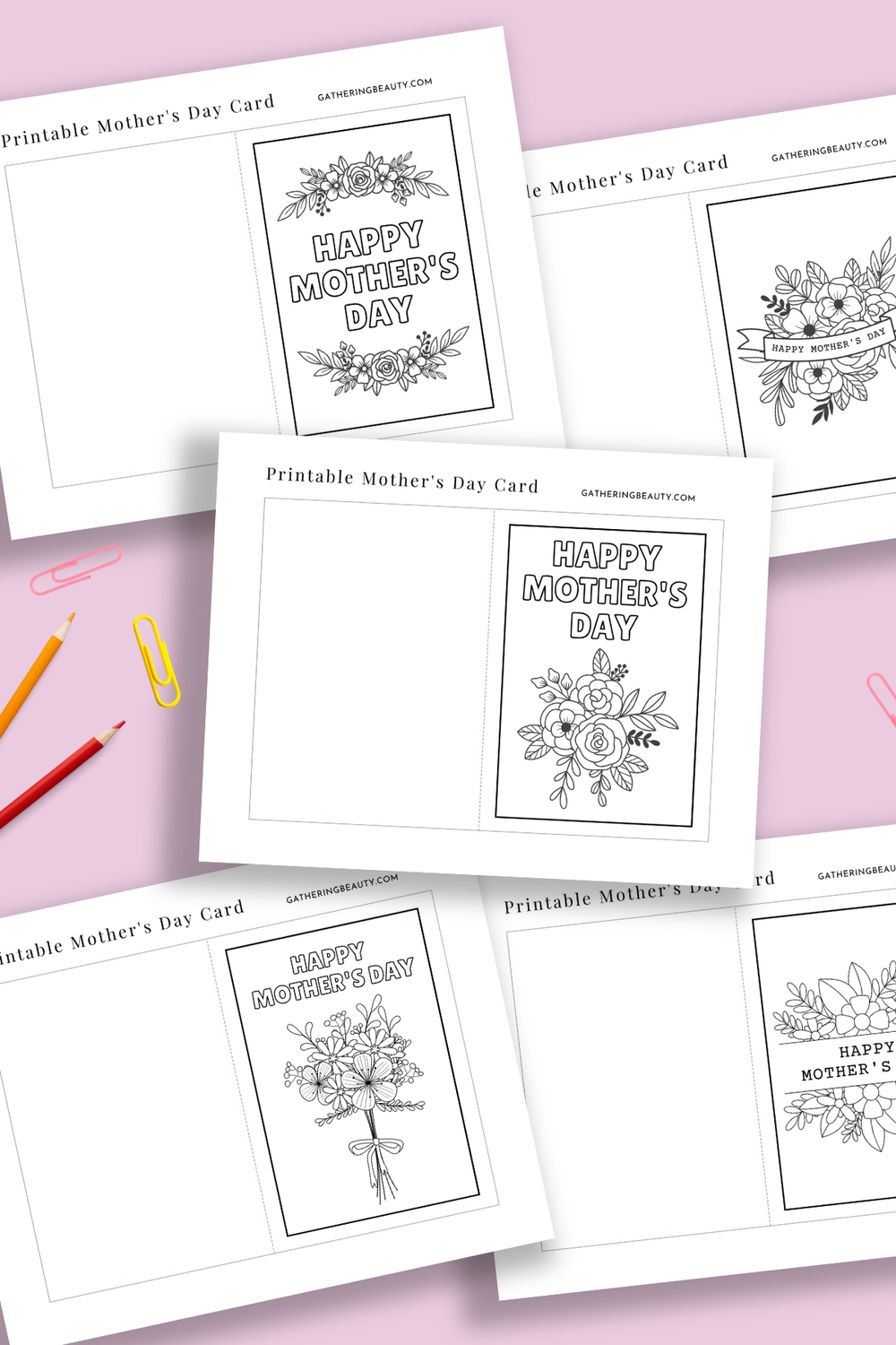Free Printable Mother's Day Cards. — Gathering Beauty