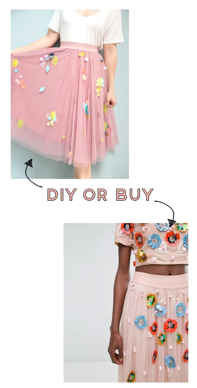 DIY OR BUY - SEQUIN SKIRT.